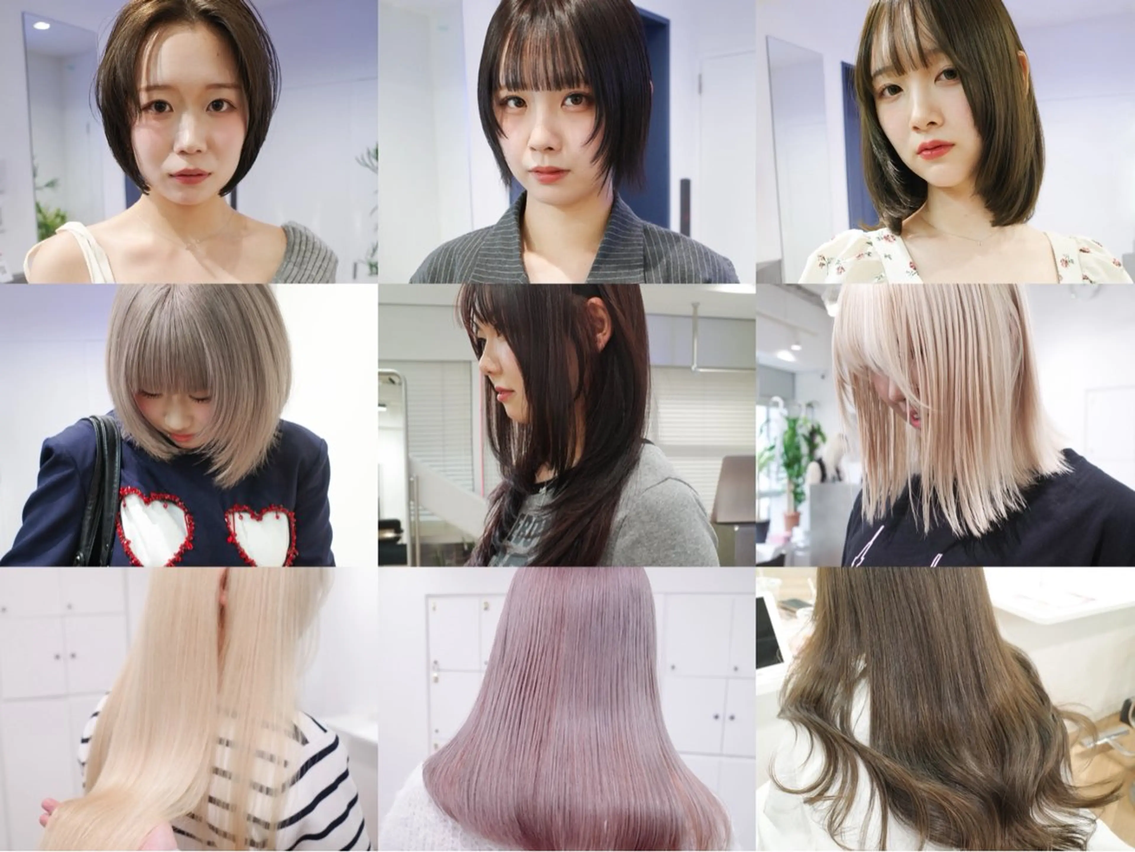 ミディアム カラー カット ヘアカラー トリートメント ボブ/ダブルカラー/ 髪質改善/渋谷のヘアスタイル