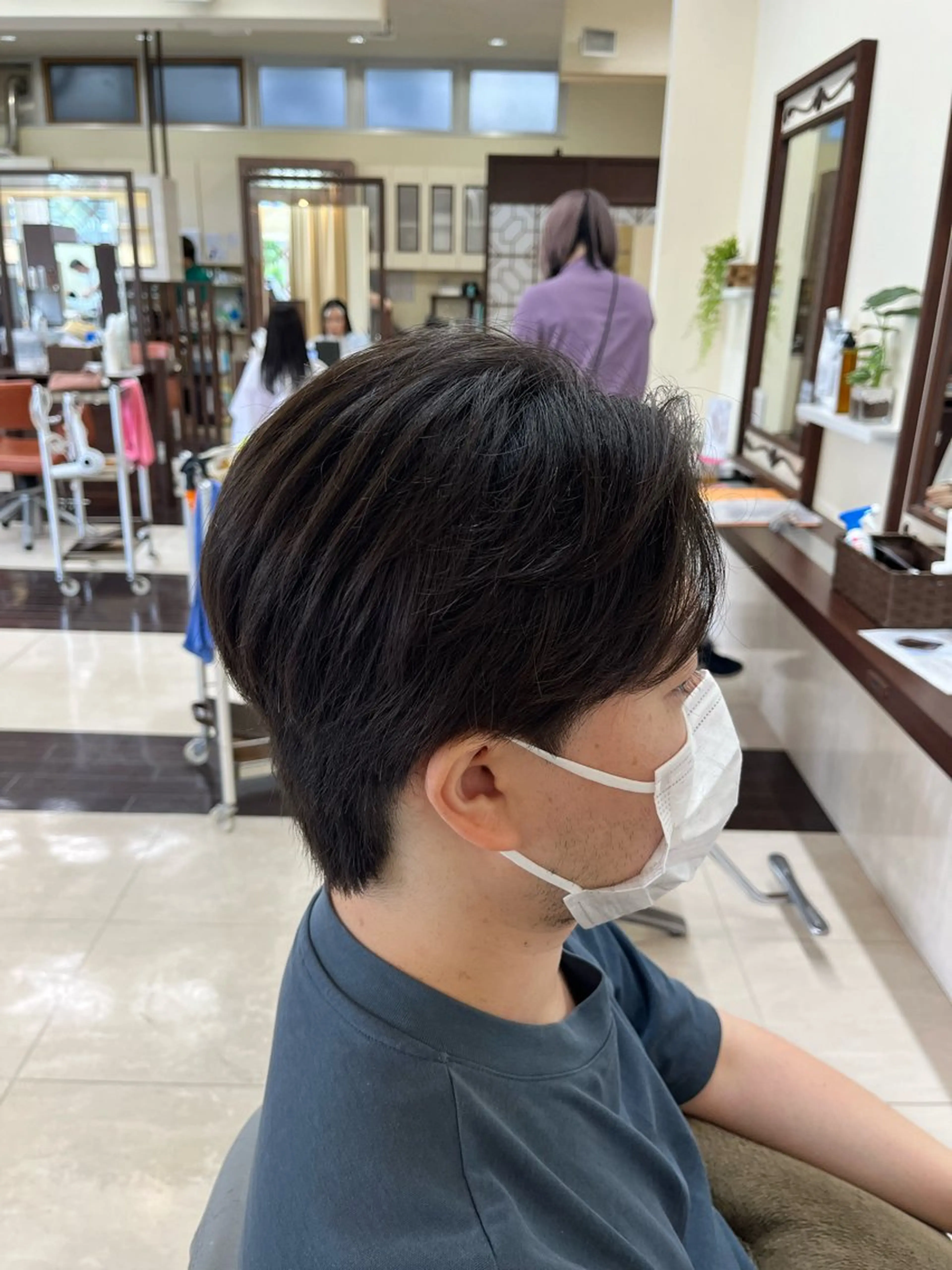 ショート メンズ センターパート メンズウルフカット ウルフカット 🧊メンズ特化🧊 高木航希のヘアスタイル