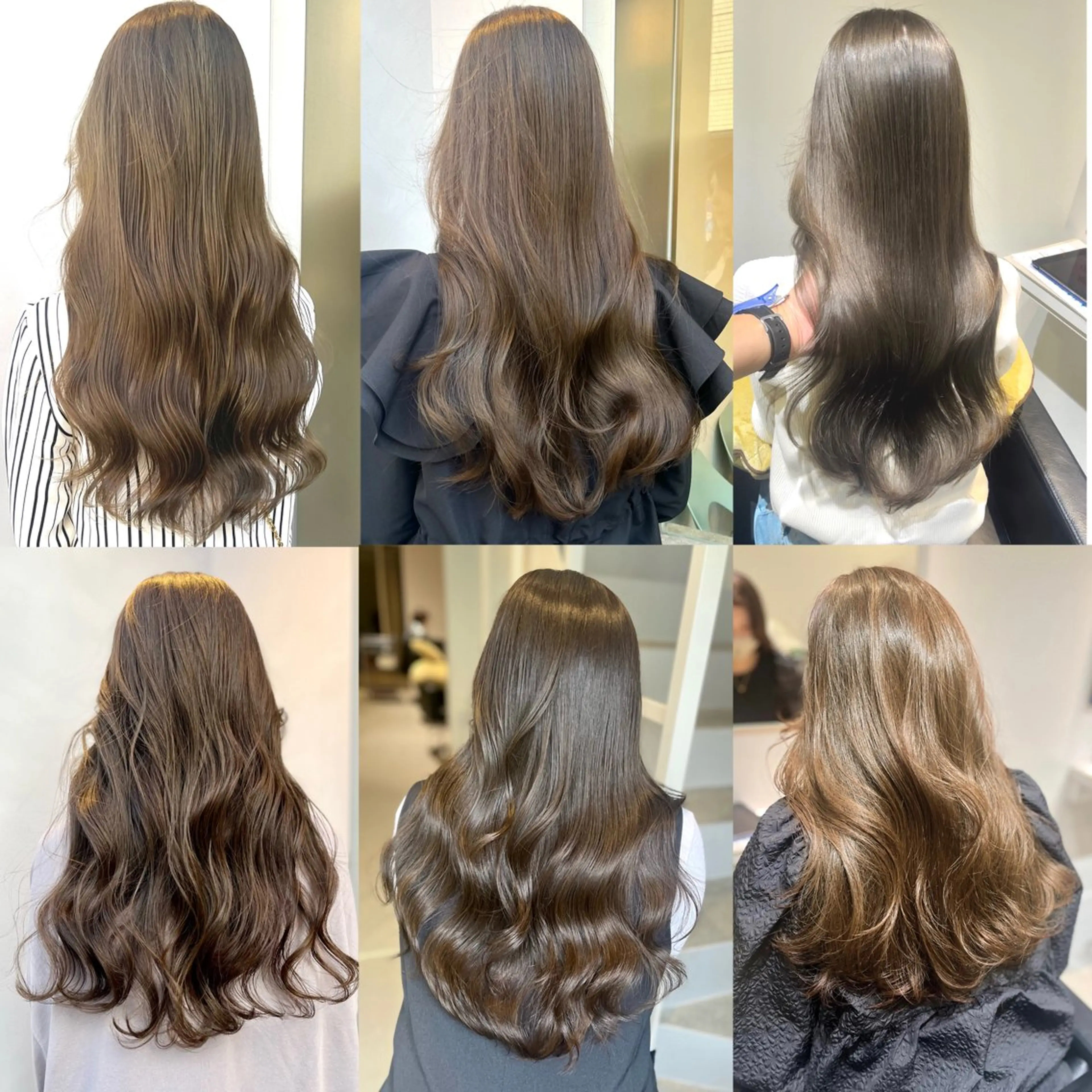 ロング カラー ブリーチなしWカラー /レイヤーカット大阪のヘアスタイル