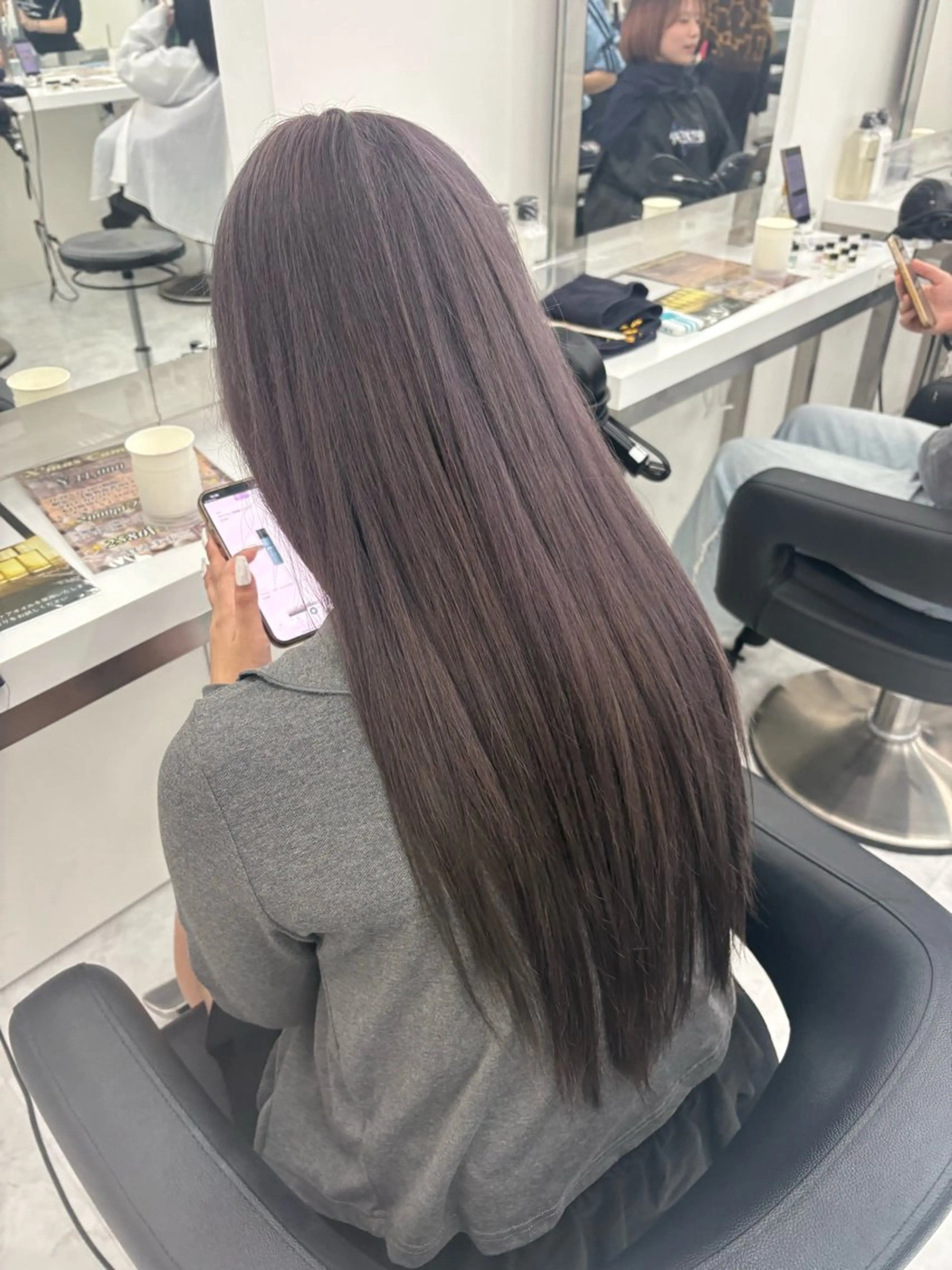 カラー ハイトーン/透明感 艶カラー/SAKI‎のヘアスタイル