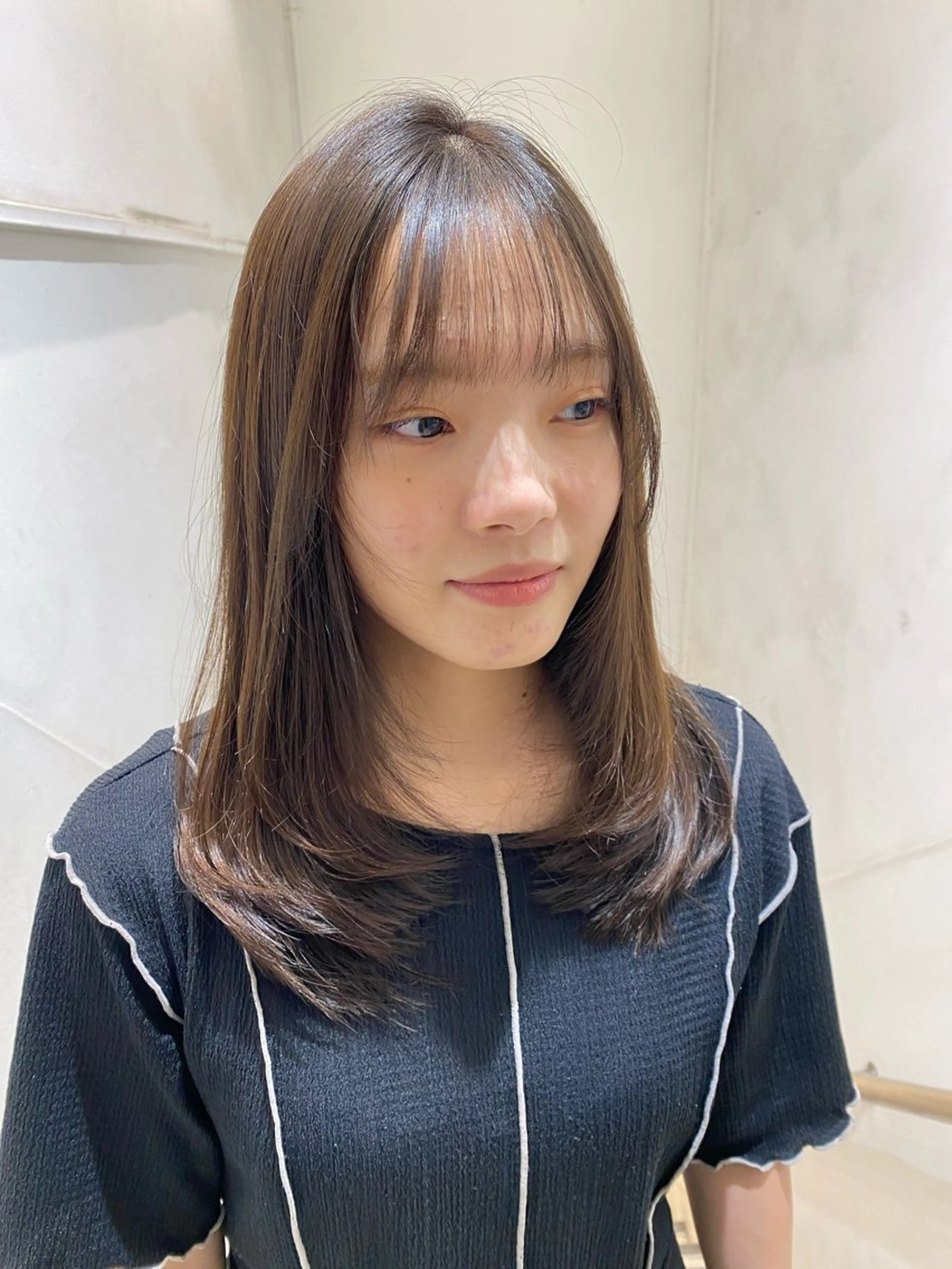 セミロング ✨くびれスタイル✨️ 戸嶋穂乃香のヘアスタイル