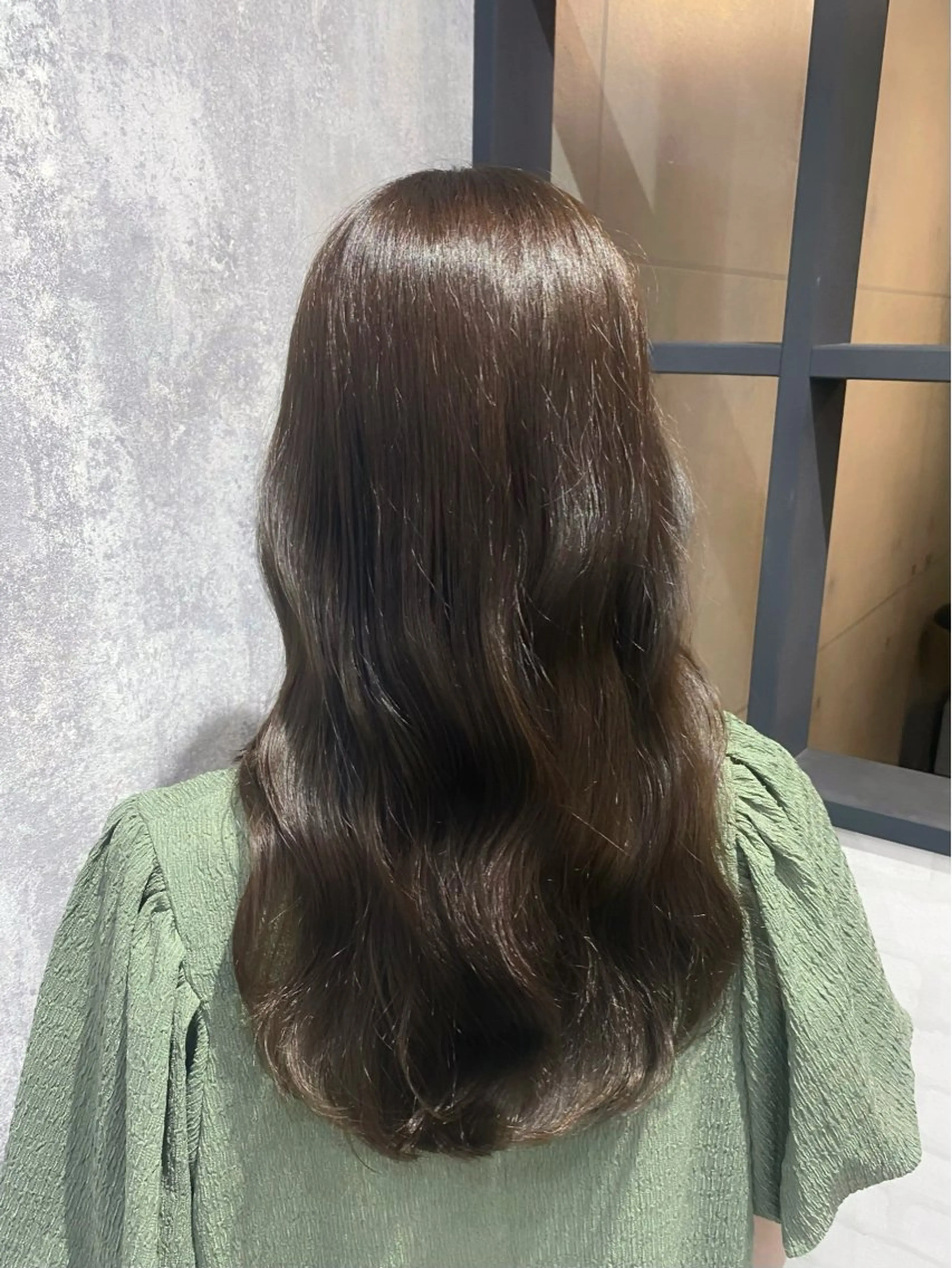 ロング カラー 透明感カラー カット ヘアカラー トリートメント shiori/透明感 /顔周り/髪質改善のヘアスタイル