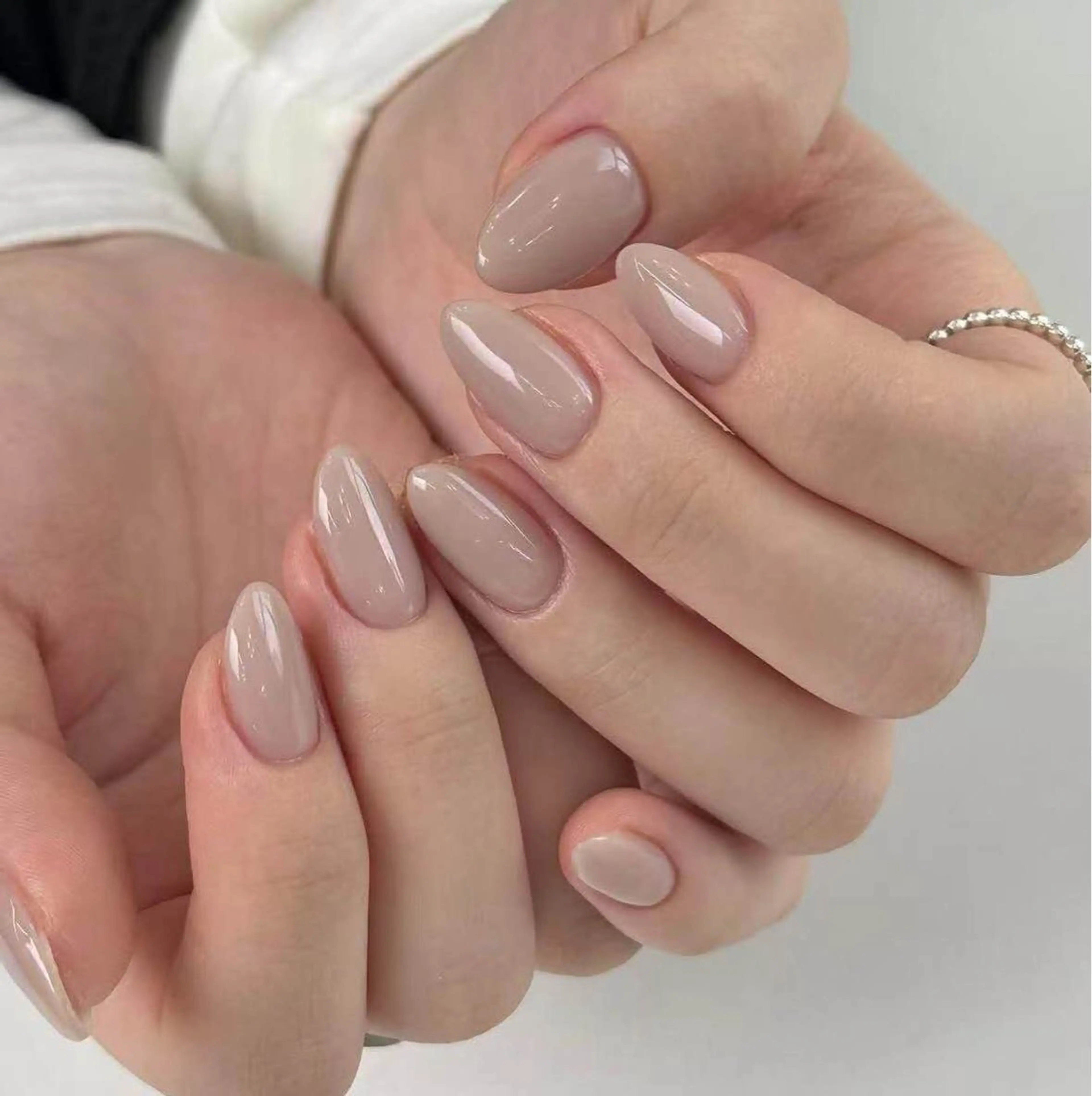 ネイル フラワーネイル フレンチネイル ジェルネイル ガラスフレンチ ハート ハンドネイル BabyYouMi ねねのネイルデザイン