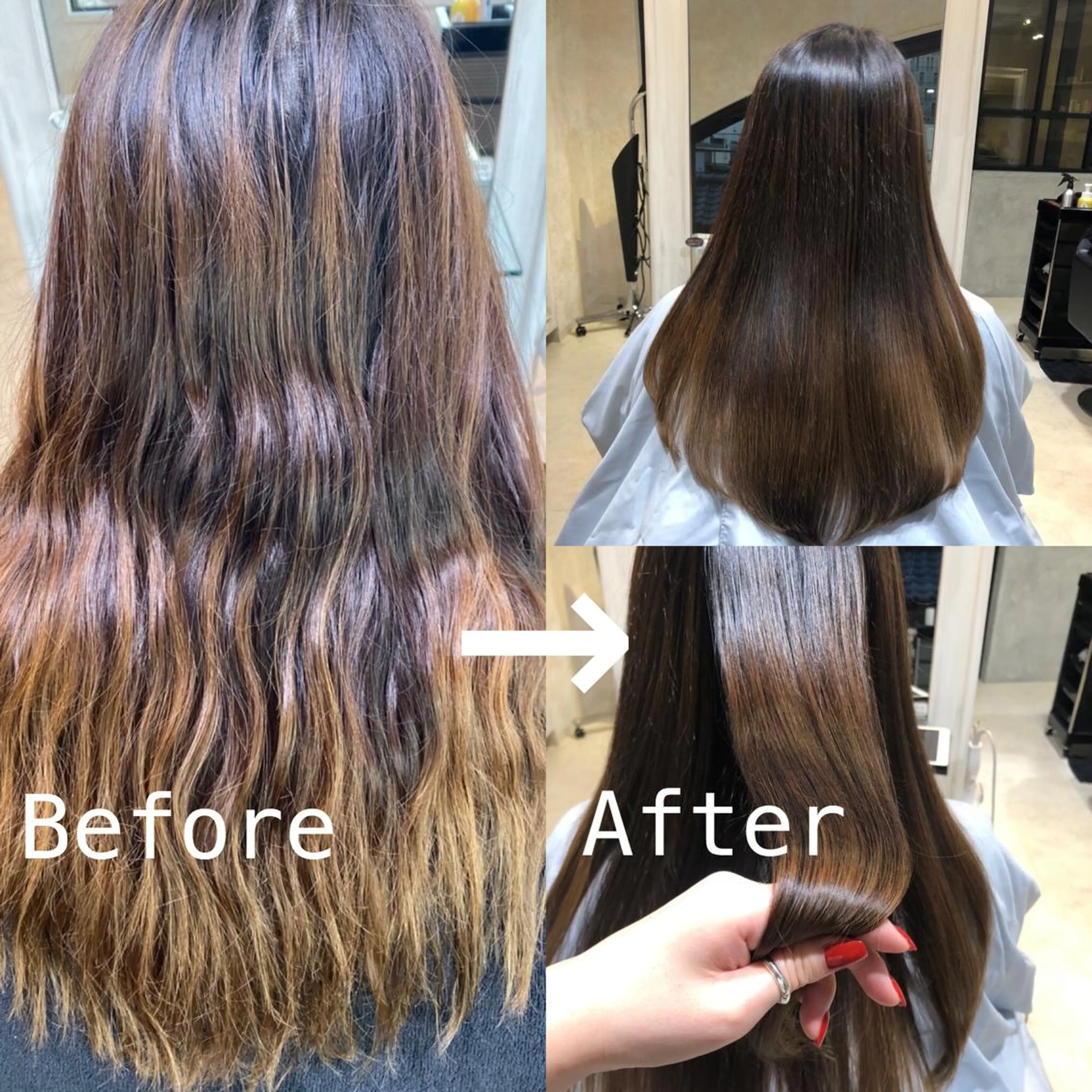 ロング 髪質改善 トリートメント ヤマダ ショウコのヘアスタイル