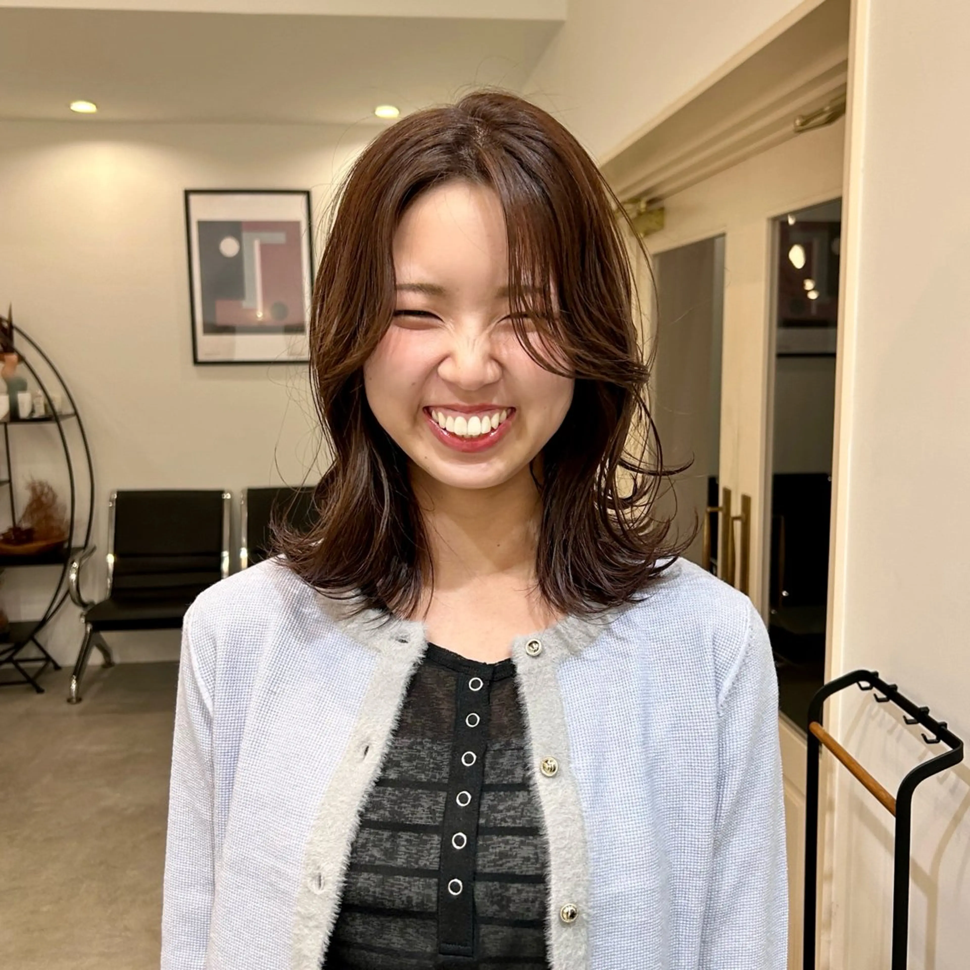 カラー ブラウンカラー 鳥居 愛子のヘアスタイル