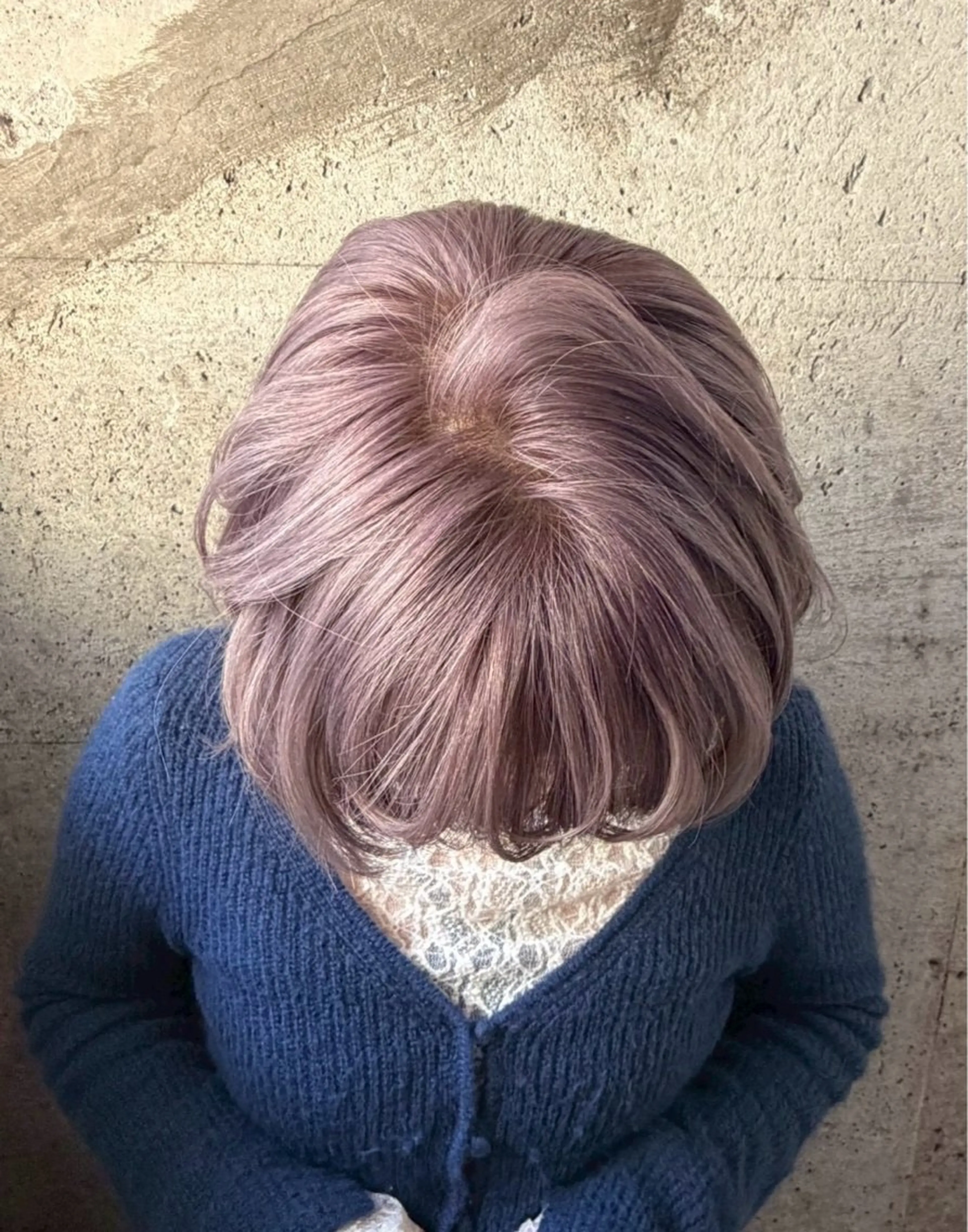 ミディアム カラー ヘアアレンジ しまぬき じゅねのヘアスタイル