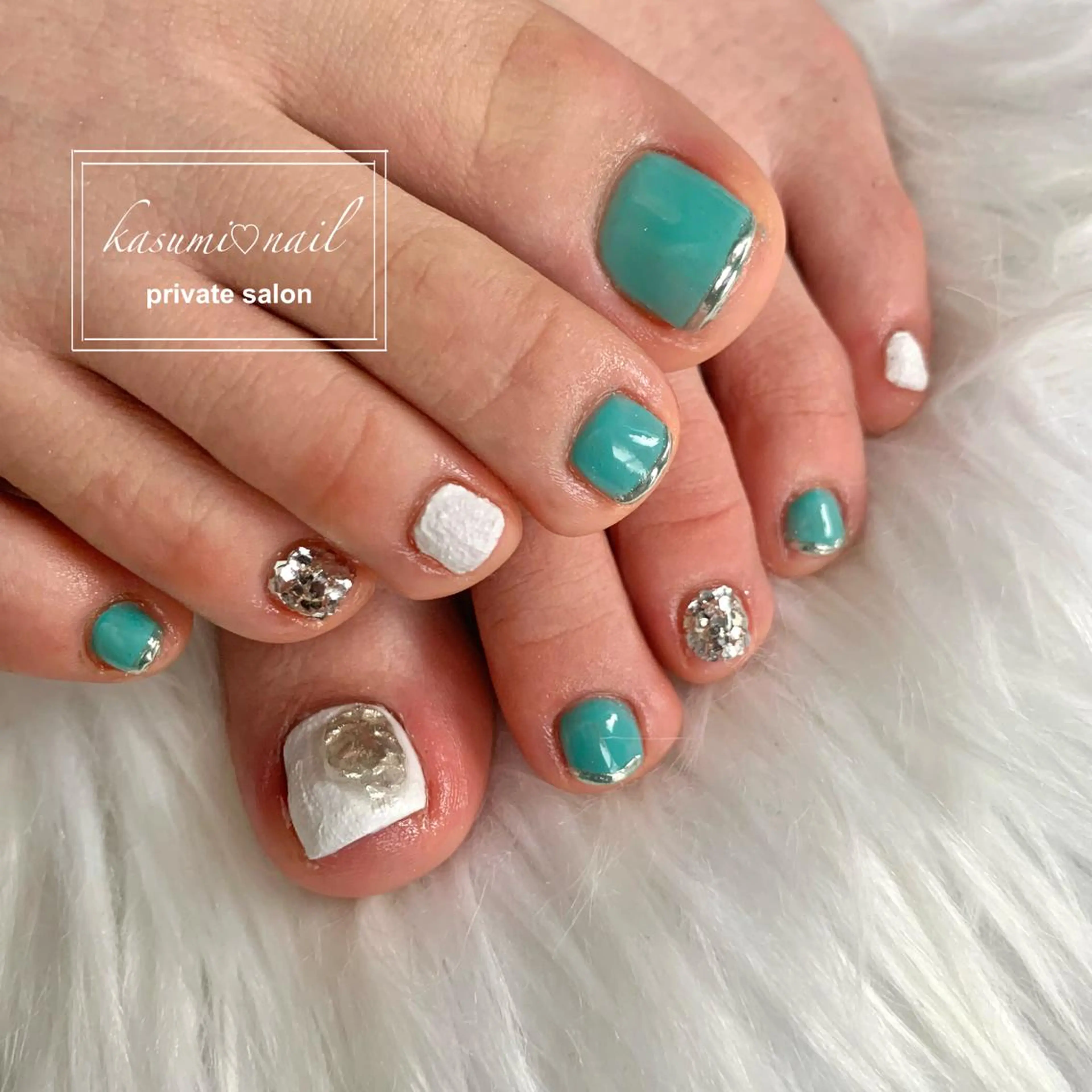 ネイル アートネイル フットネイル フレンチネイル ロングネイル マグネットネイル KASUMI♡ Nailのネイルデザイン