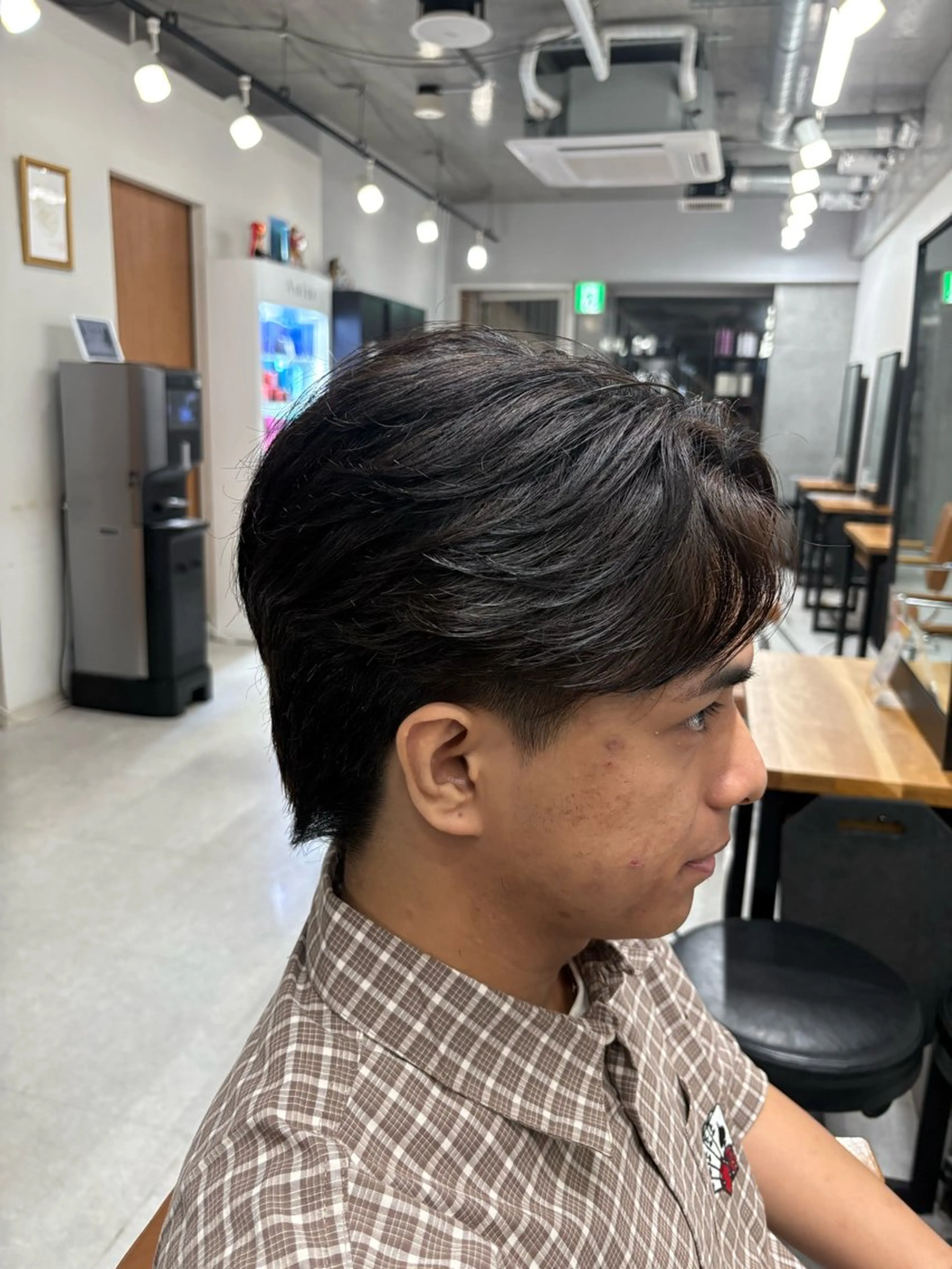 ショート メンズ ダウンパーマ メンズパーマ メンズパーマ特化 園田　楓莉のヘアスタイル