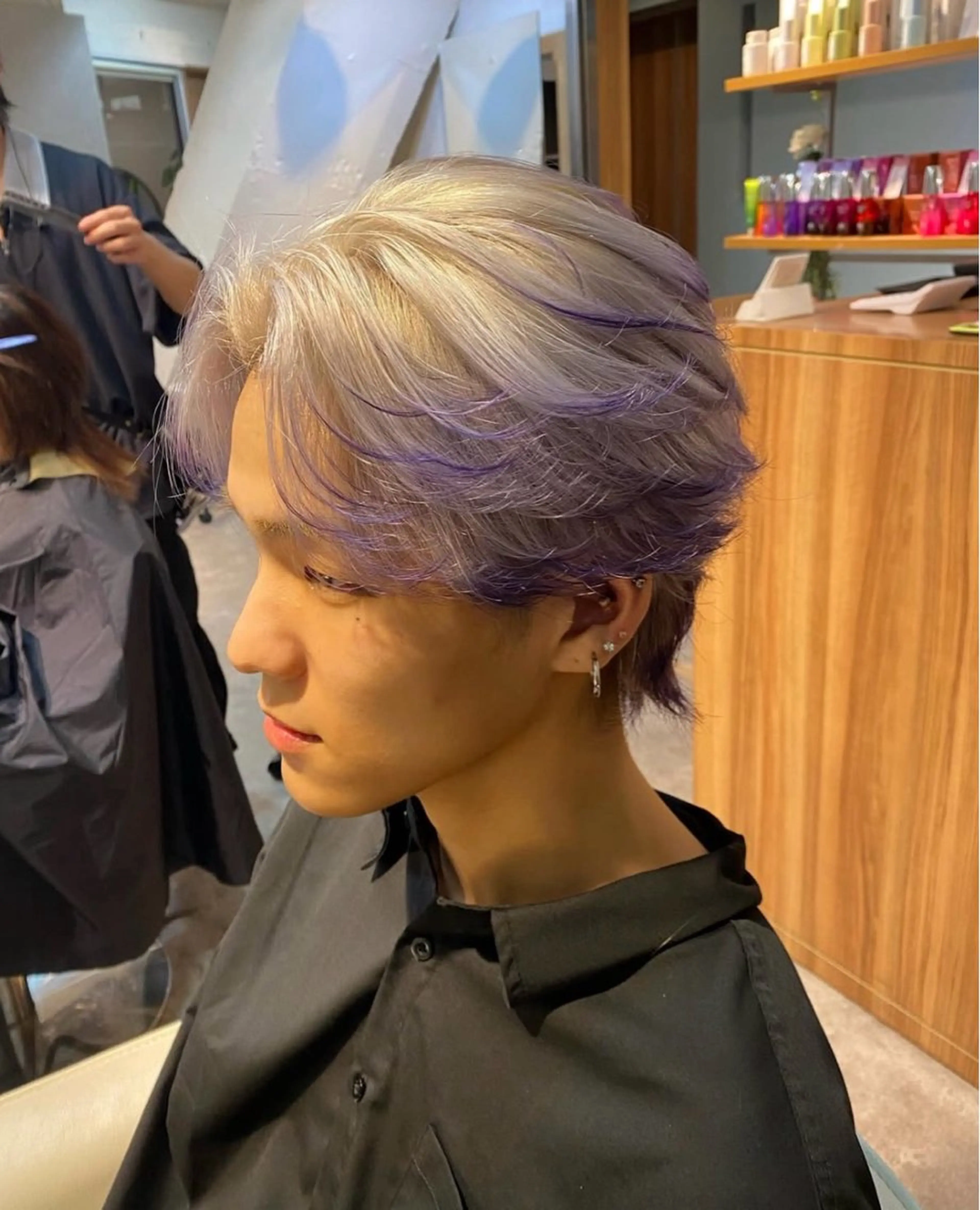 カラー メンズ カット ヘアカラー Aiso Rikuのヘアスタイル