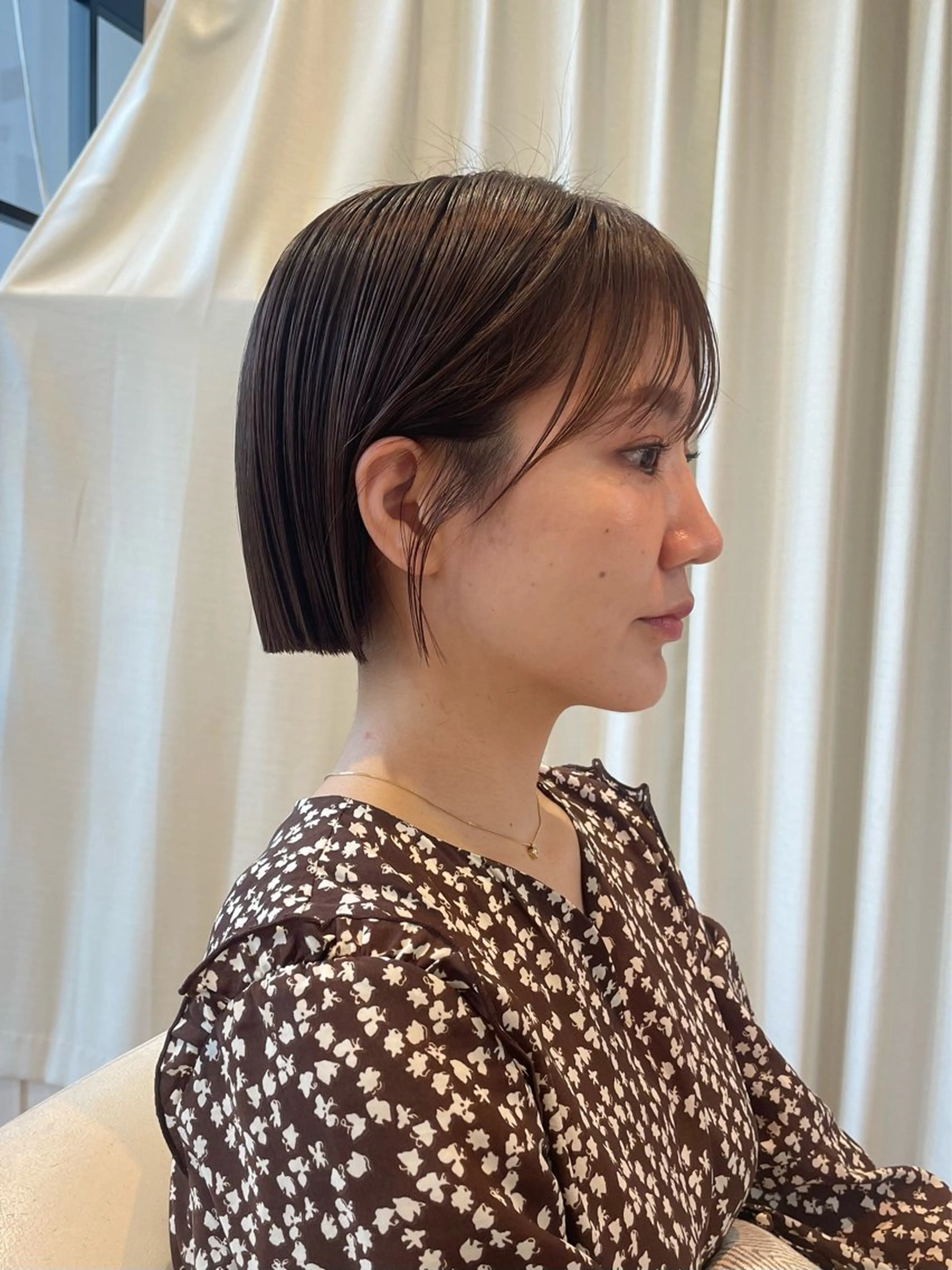 ショート カラー カット ヘアカラー トリートメント サエ/ レイヤー/パーマのヘアスタイル