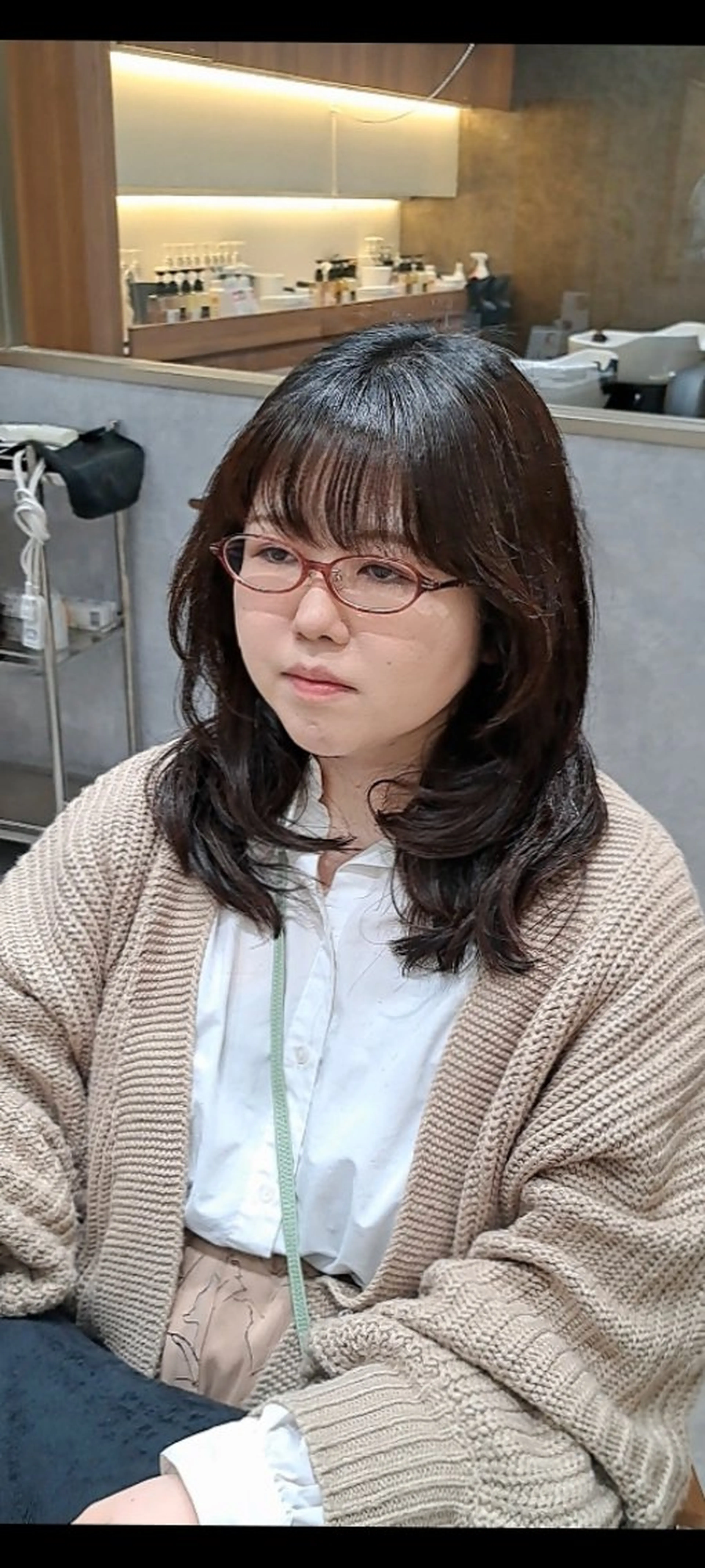 ミディアム ミディアムパーマ パーマ 関口 知佳のヘアスタイル