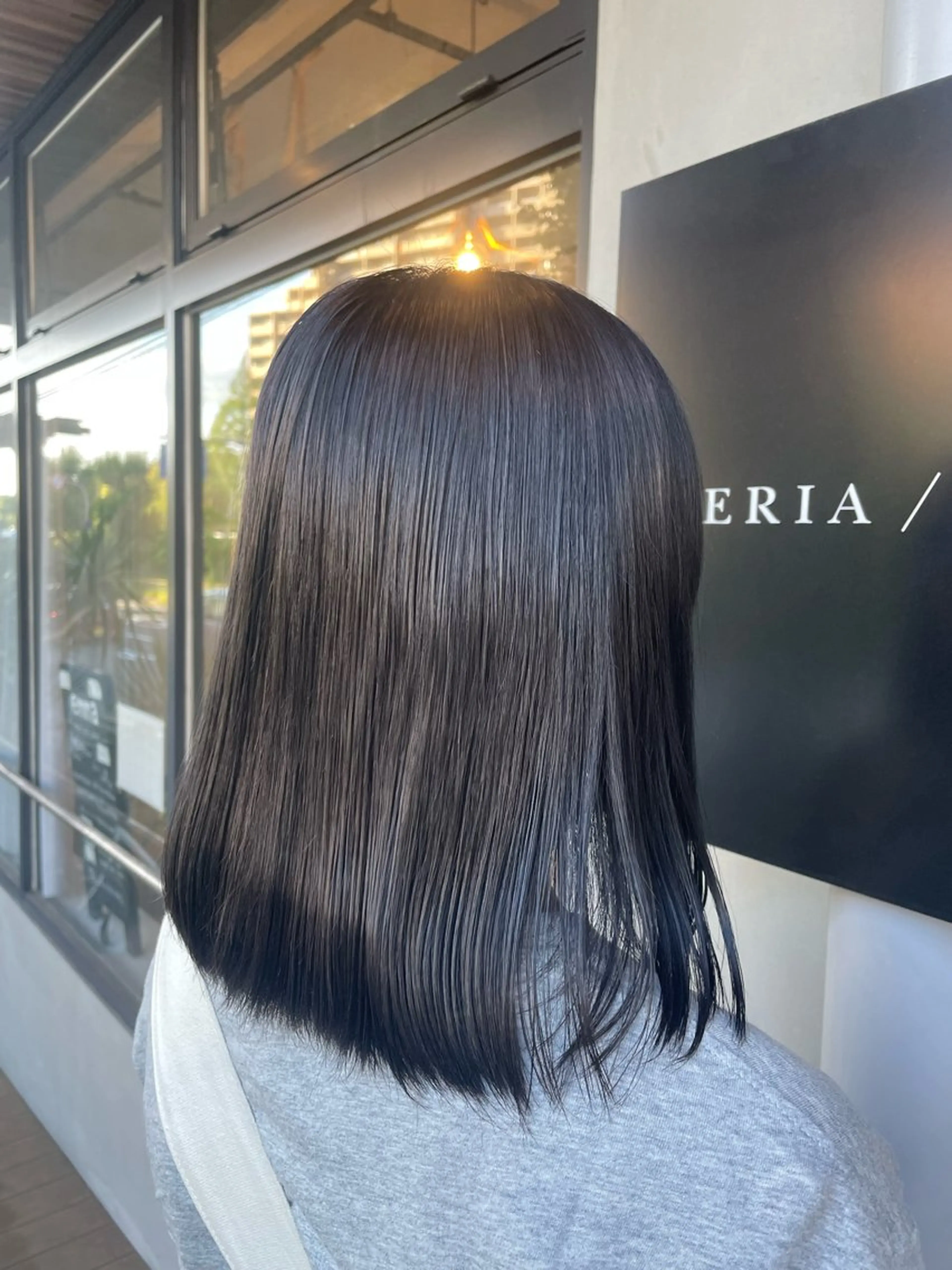 ミディアム カラー 黒髪 🌿FERIA桃山台 AYA🌿のヘアスタイル