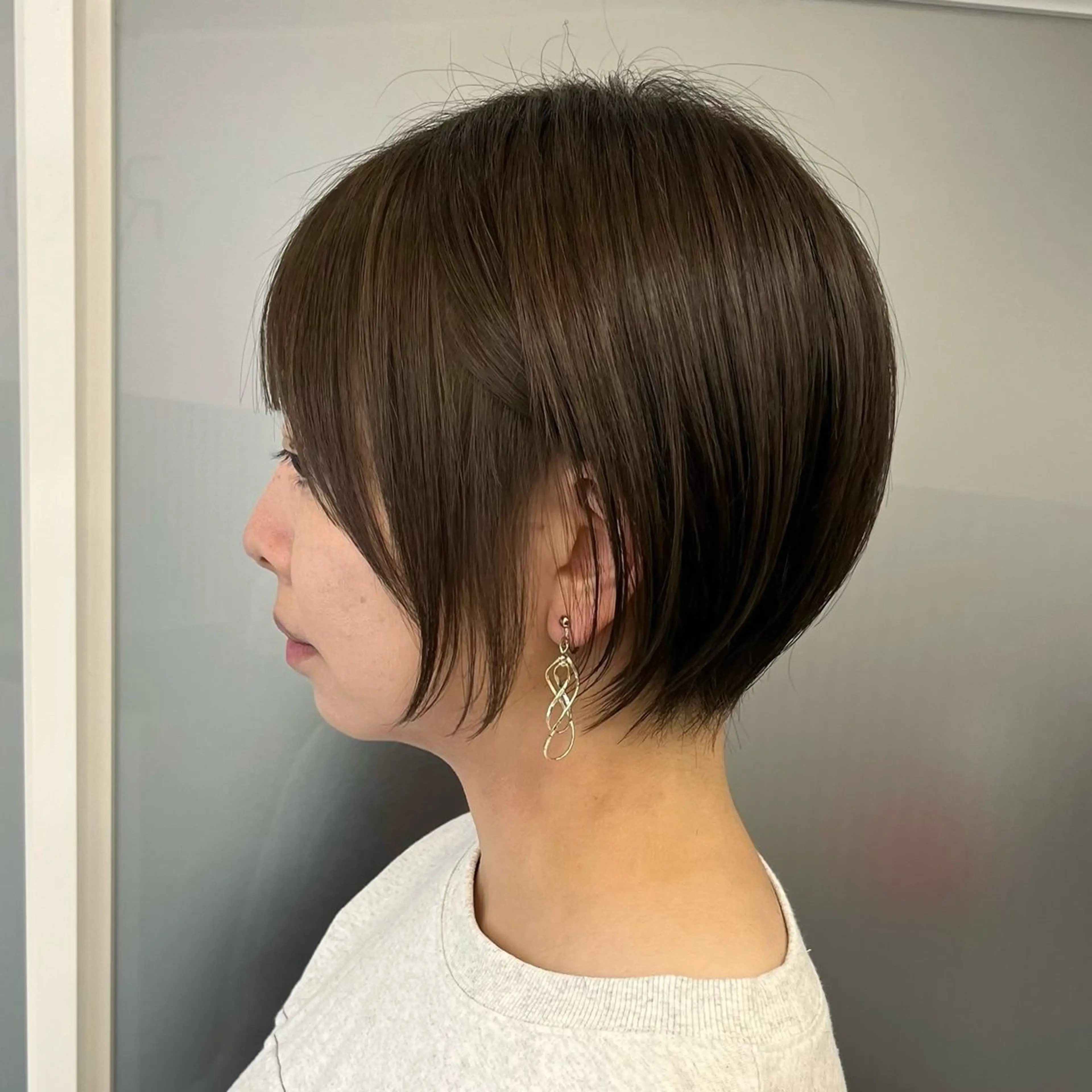 ショート ショートボブ ボブ ショートヘア カット ヘアカラー トリートメント 【レイヤー×透明感 カラー】mayaのヘアスタイル
