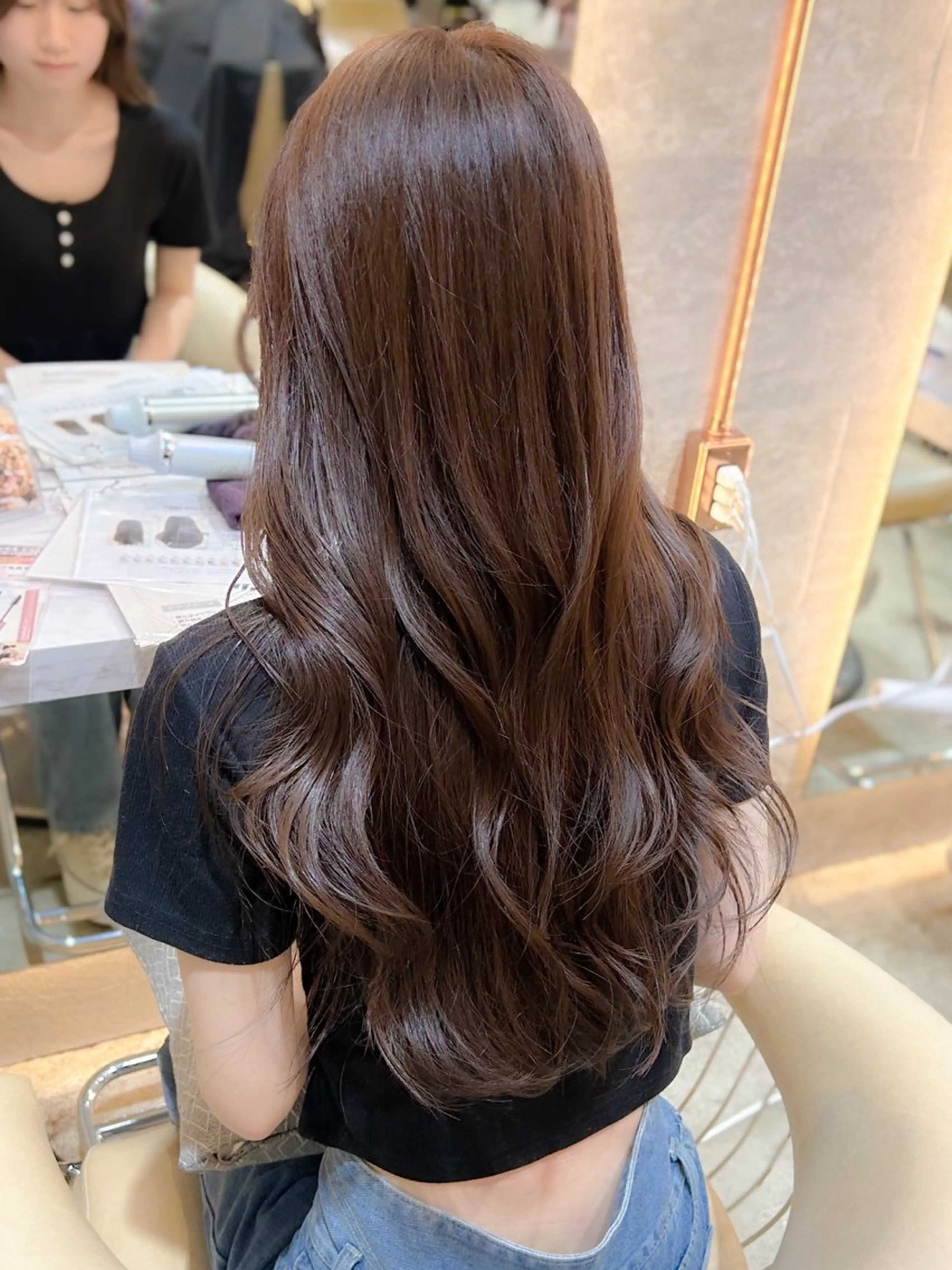 ロング カラー 透明感カラー 韓国風ヘア レイヤーカット ヘアカラー 韓国ヘア🇰🇷/縮 毛矯正🫧/木村和生のヘアスタイル