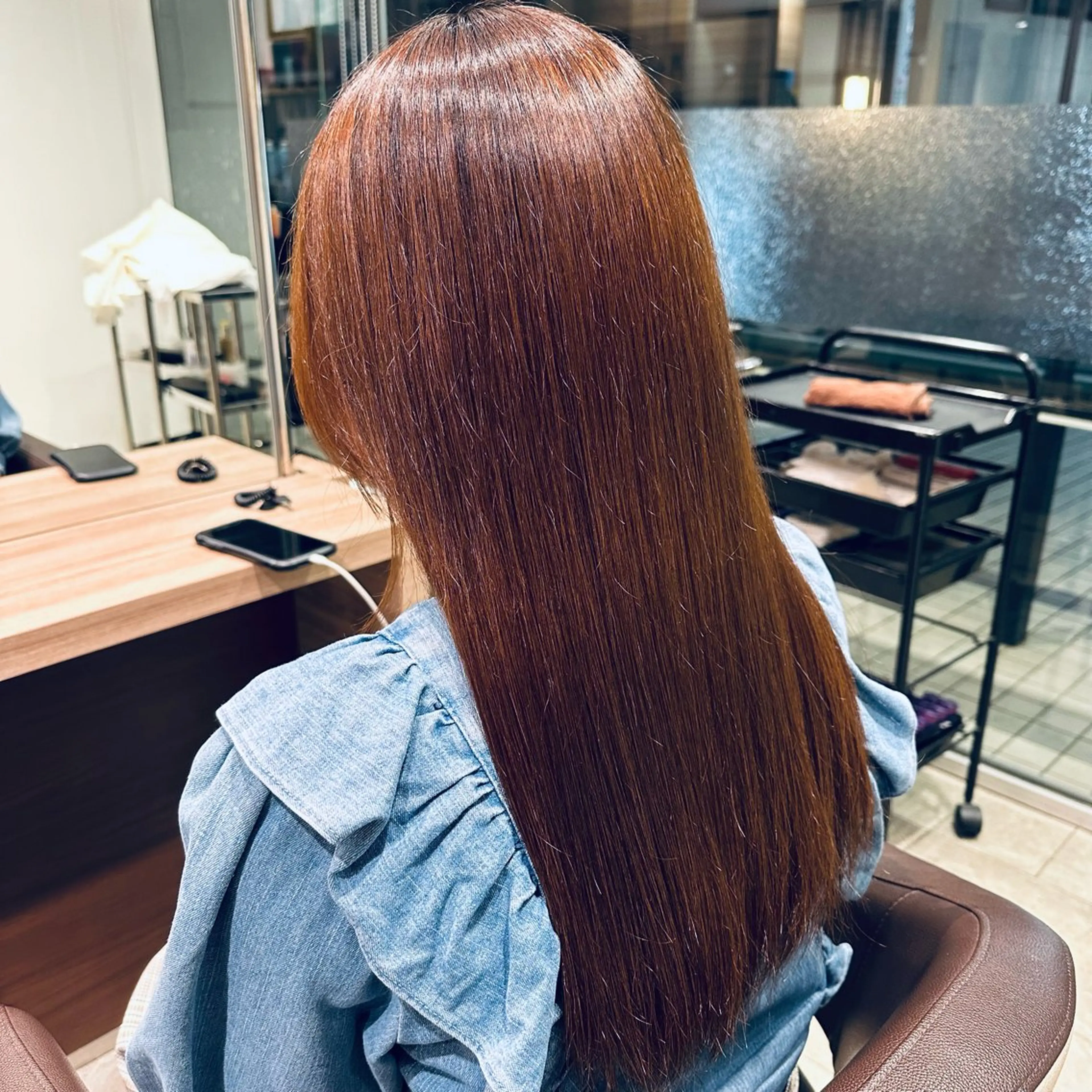 ロング パーマ Ash浦安店 富谷 日菜乃のヘアスタイル