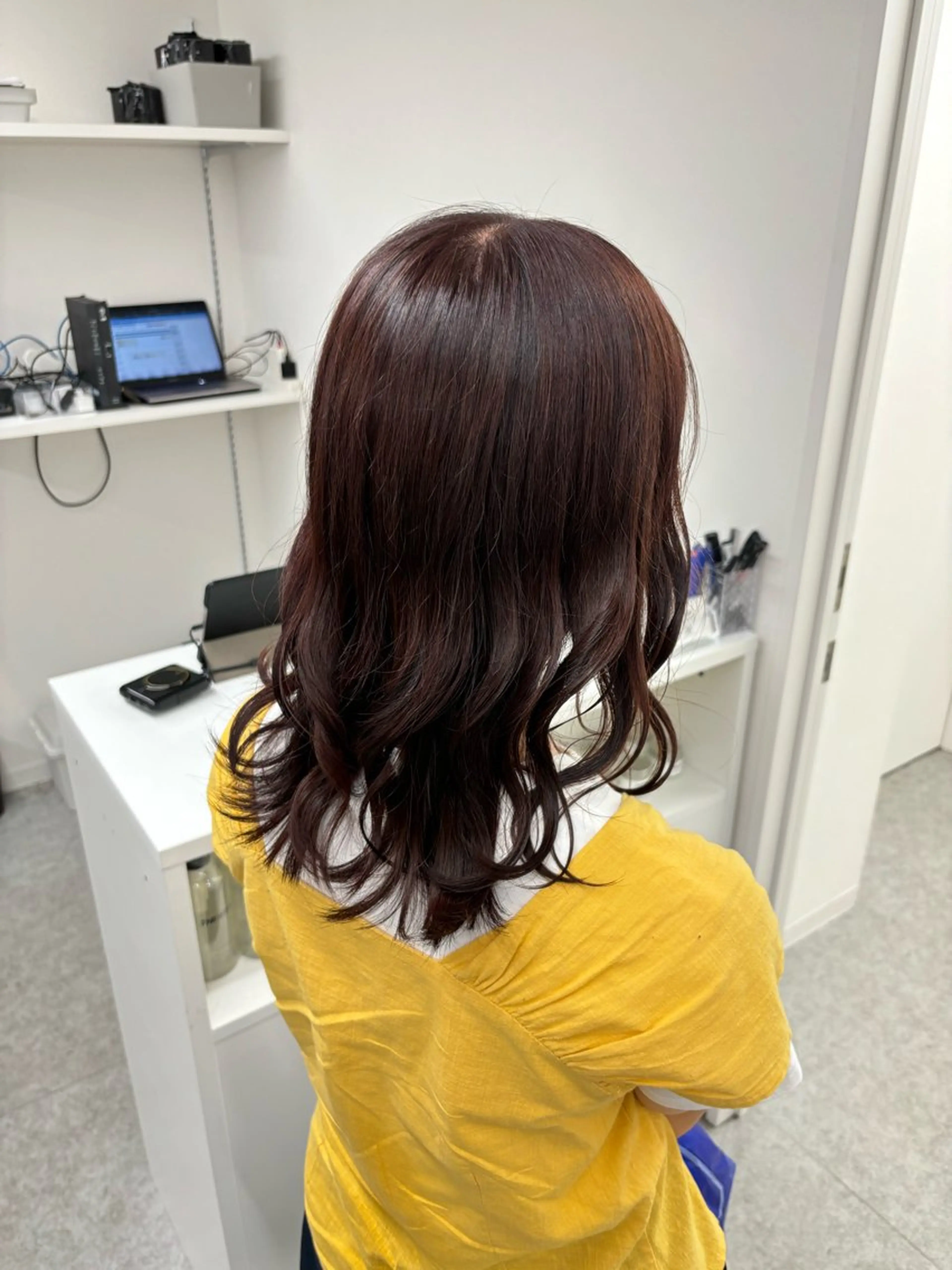 セミロング カラー カット ヘアカラー ヘッドスパ ヘアセット 🫧韓国風透明感 ヘア🫧towaのヘアスタイル