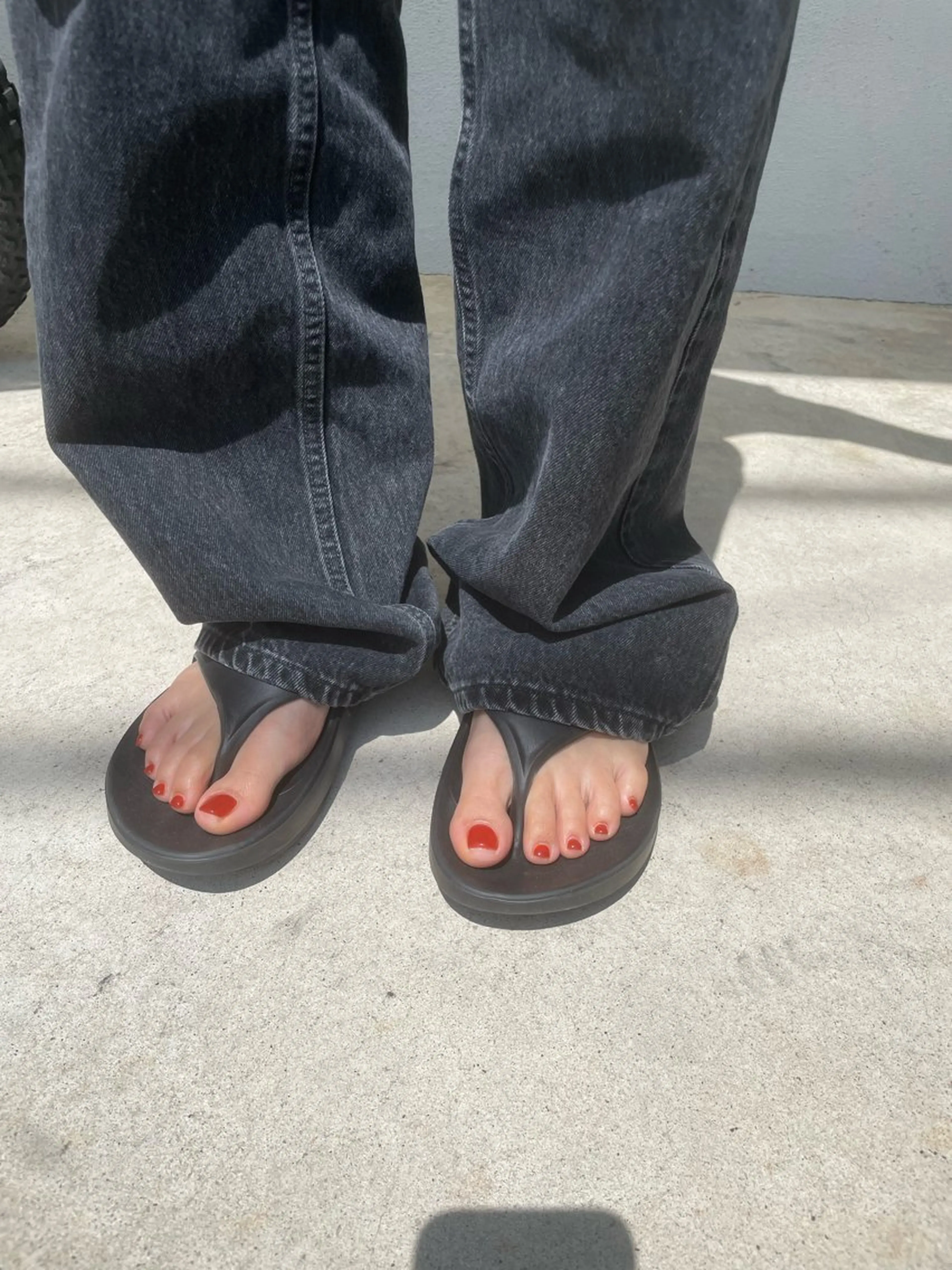 ネイル フットネイル ワンカラーネイル SALON MODS harukaのネイルデザイン