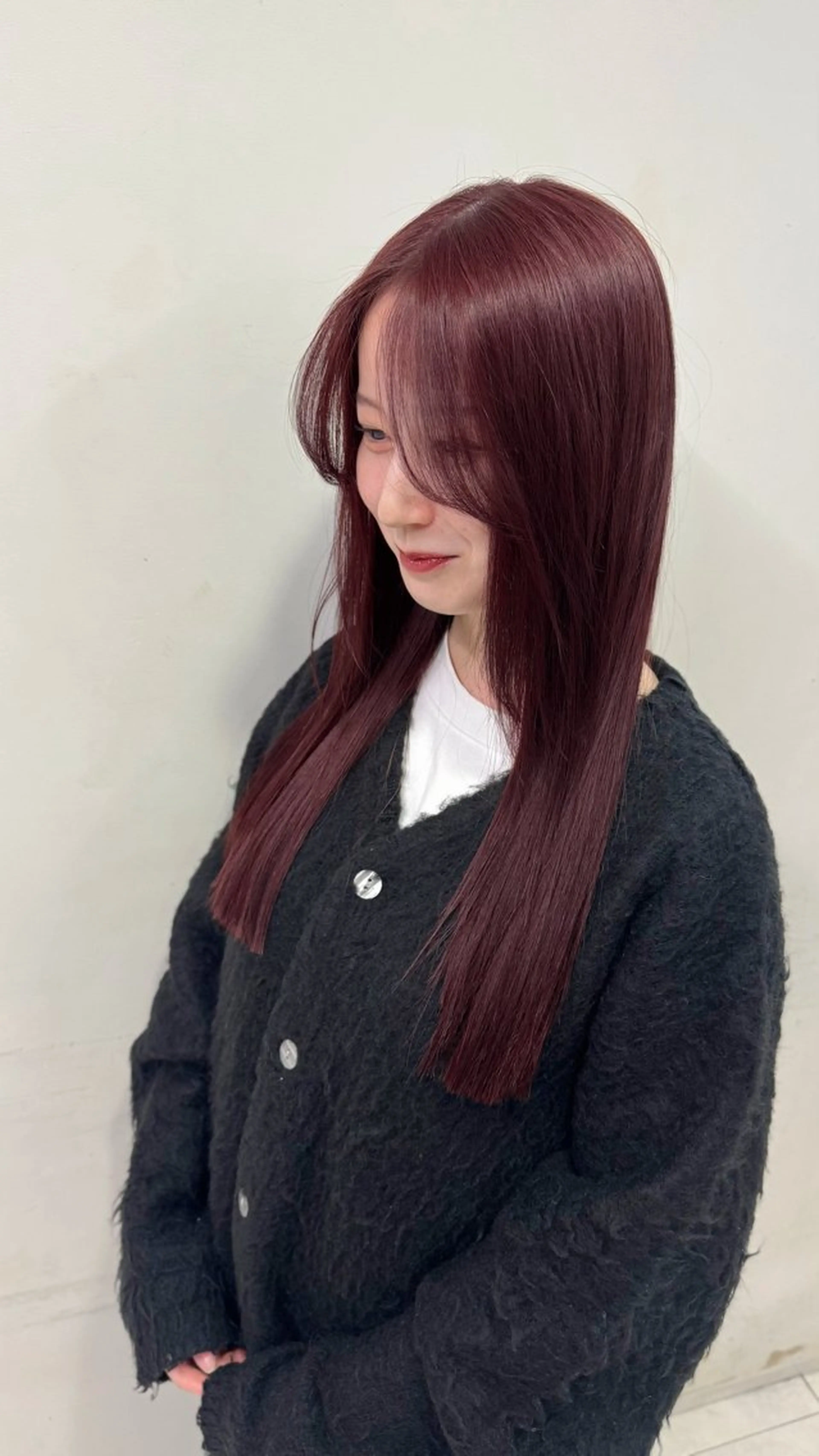 ロング カラー ボルドーカラー レイヤーカット 透明感/艶カラー/ レイヤー/ヒロトのヘアスタイル
