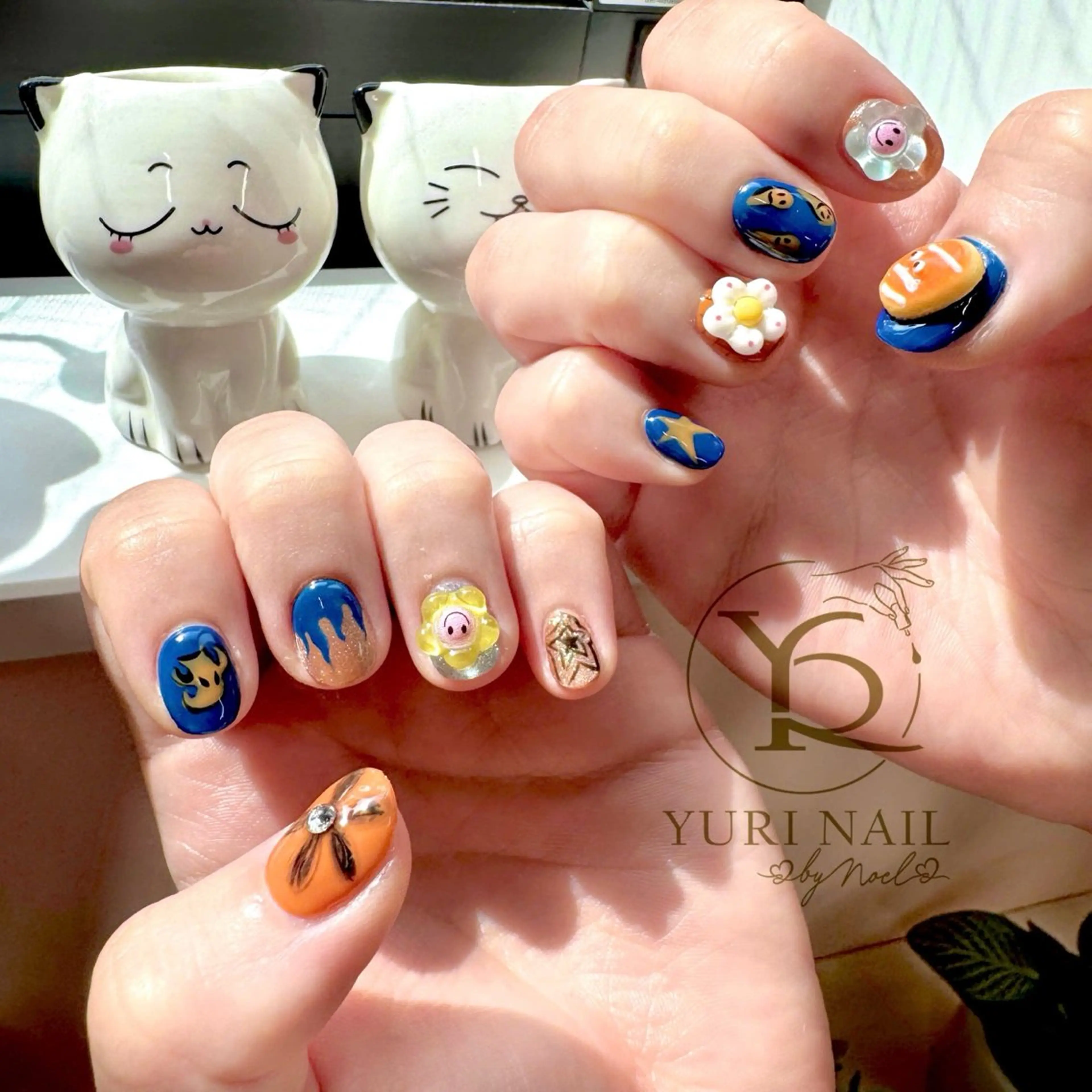 ネイル チークネイル フットネイル フレンチネイル グラデーション キラキラネイル ハンドネイル フットネイル ハンドケア YURI Nail NARITAのネイルデザイン