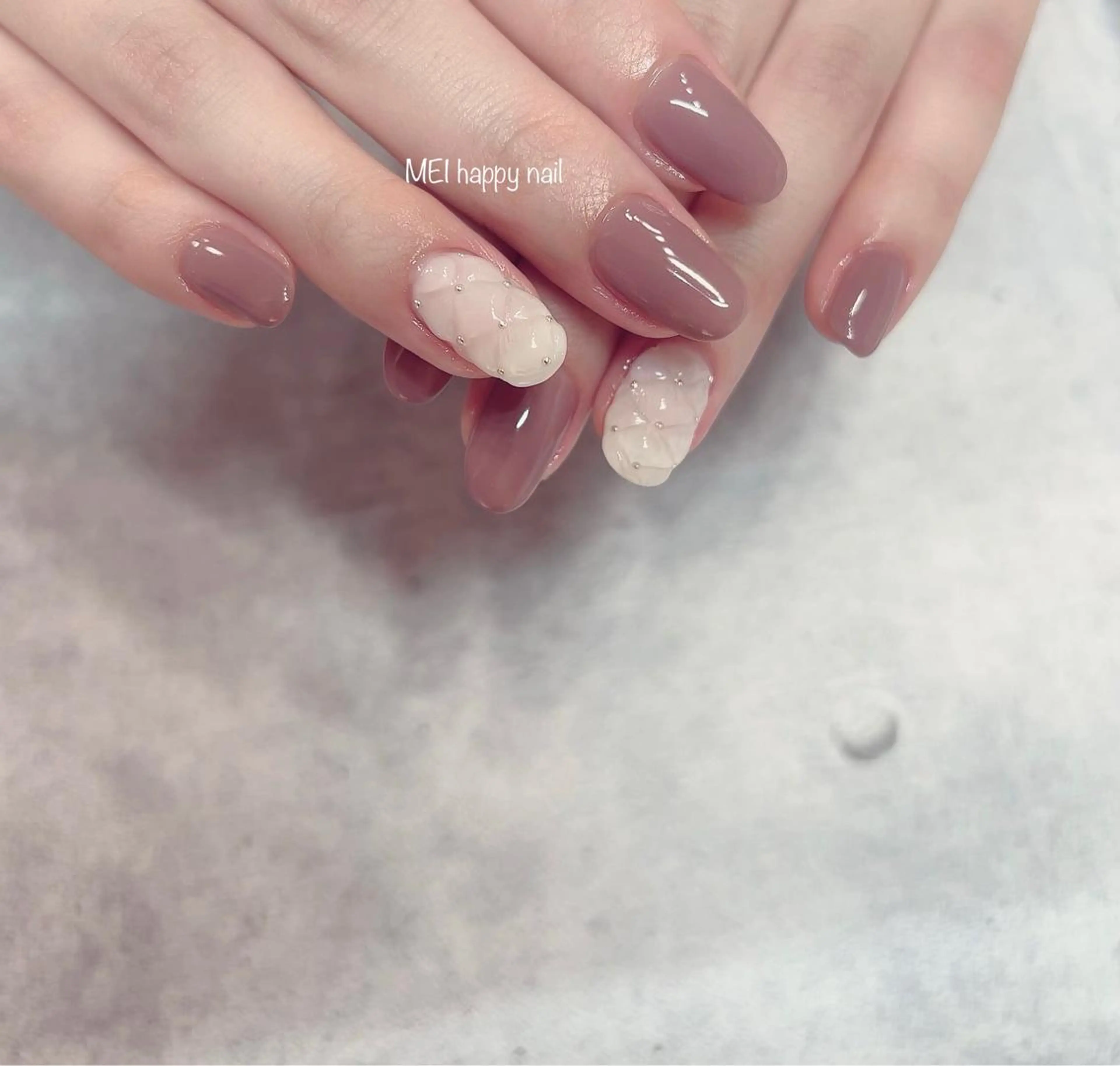 ネイル 北浦和 自爪育成ケアのネイルデザイン