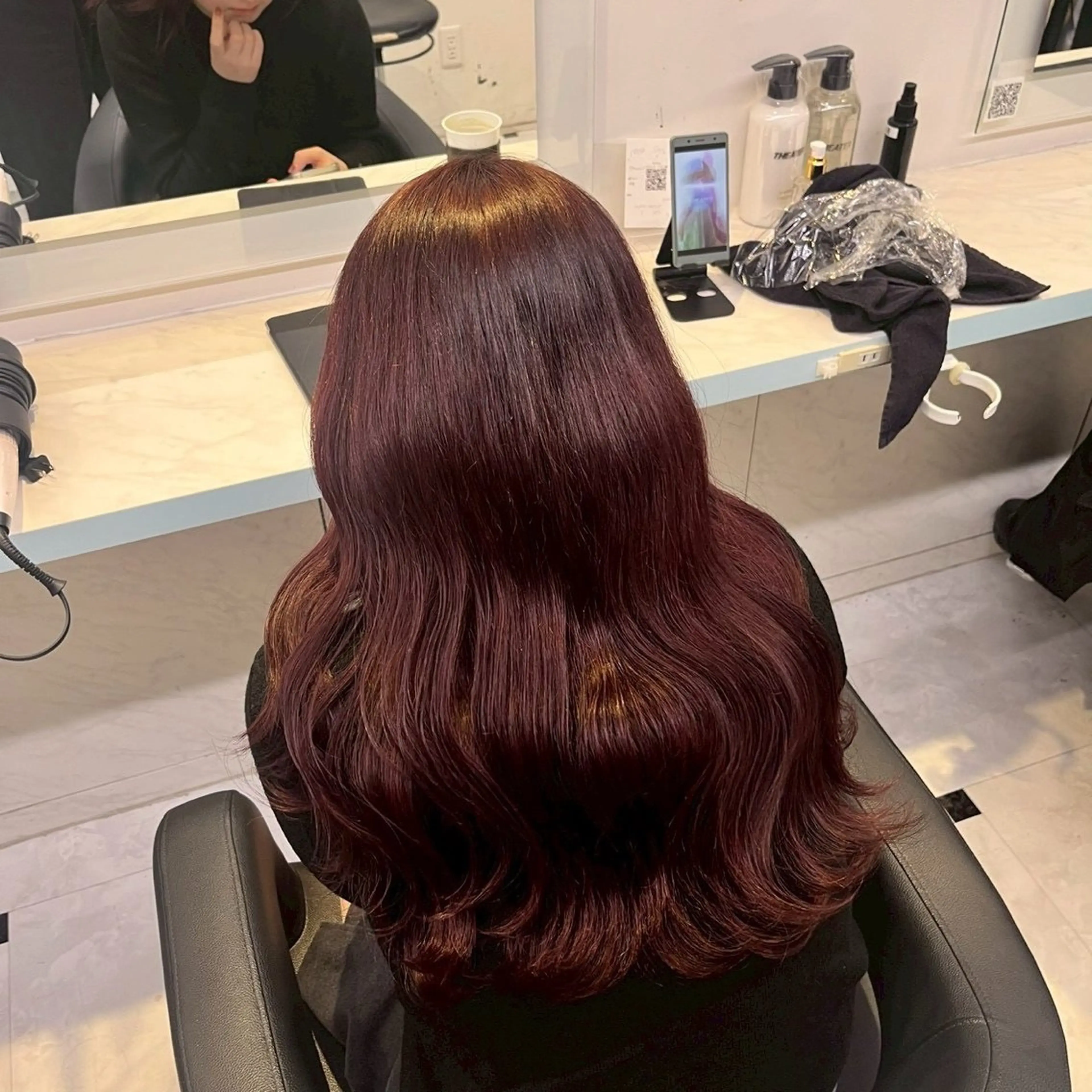 ロング カラー ヘアアレンジ メンズ ヘアカラー さくら🍒 暖色カラー/髪質改善のヘアスタイル