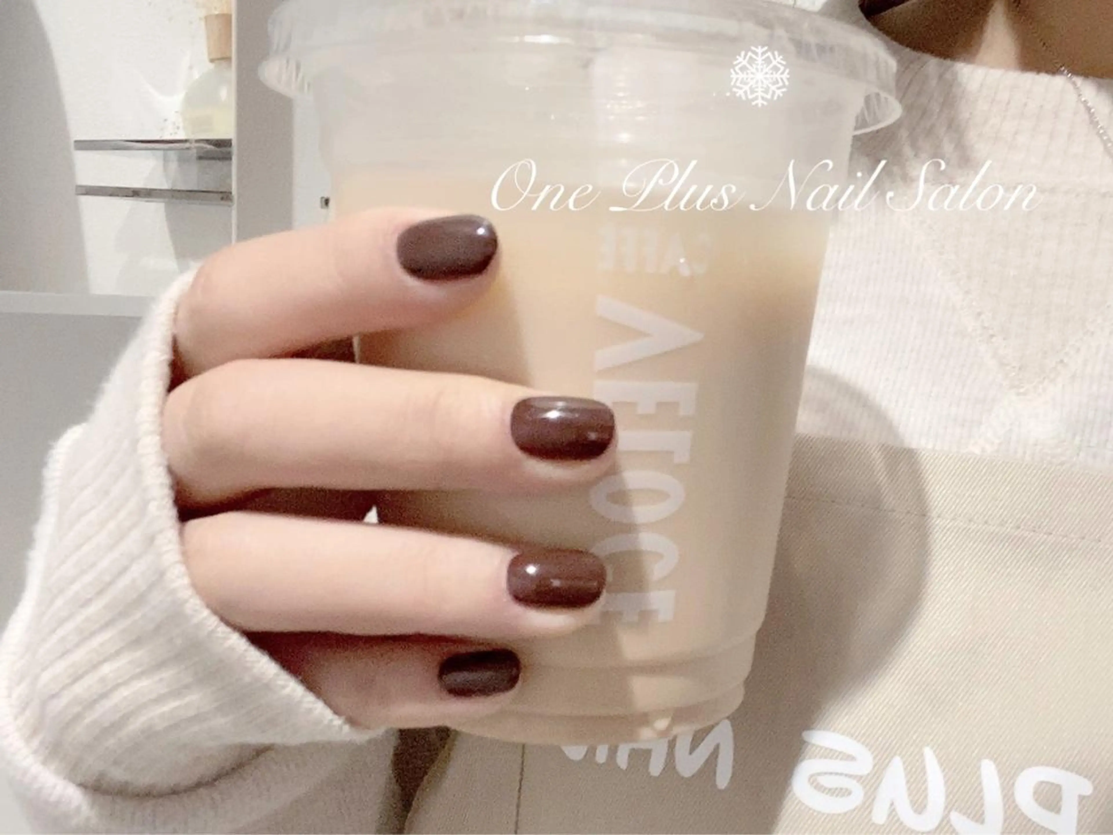 ショート カラー ネイル ワンカラーネイル One Plus Nail Salonのネイルデザイン