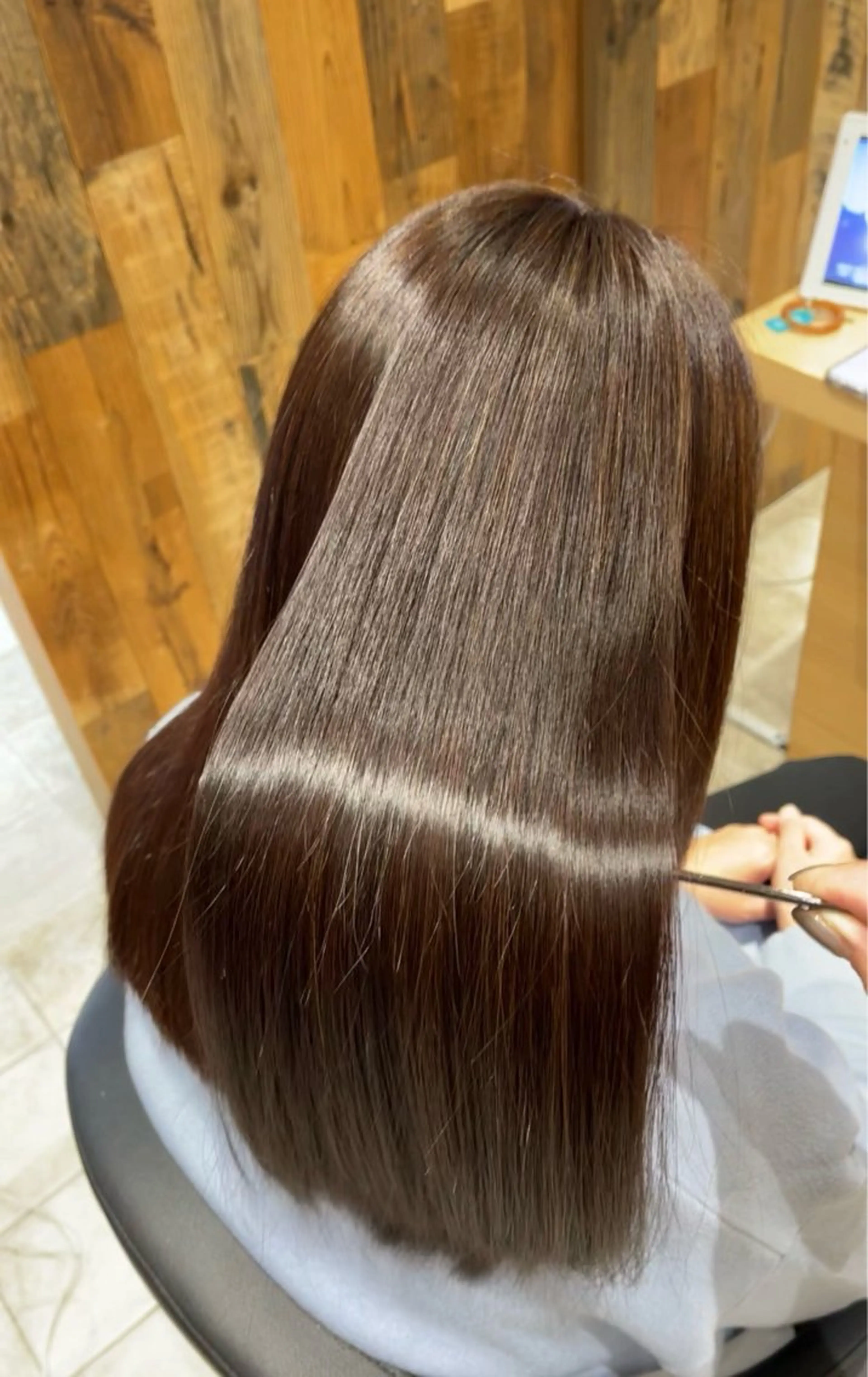 ロング カラー ケアカラー 透明感カラー 髪質改善 縮毛矯正 トリートメント カット ヘアカラー トリートメント 🫧髪質改善/韓国 ヘアryusei🫧のヘアスタイル