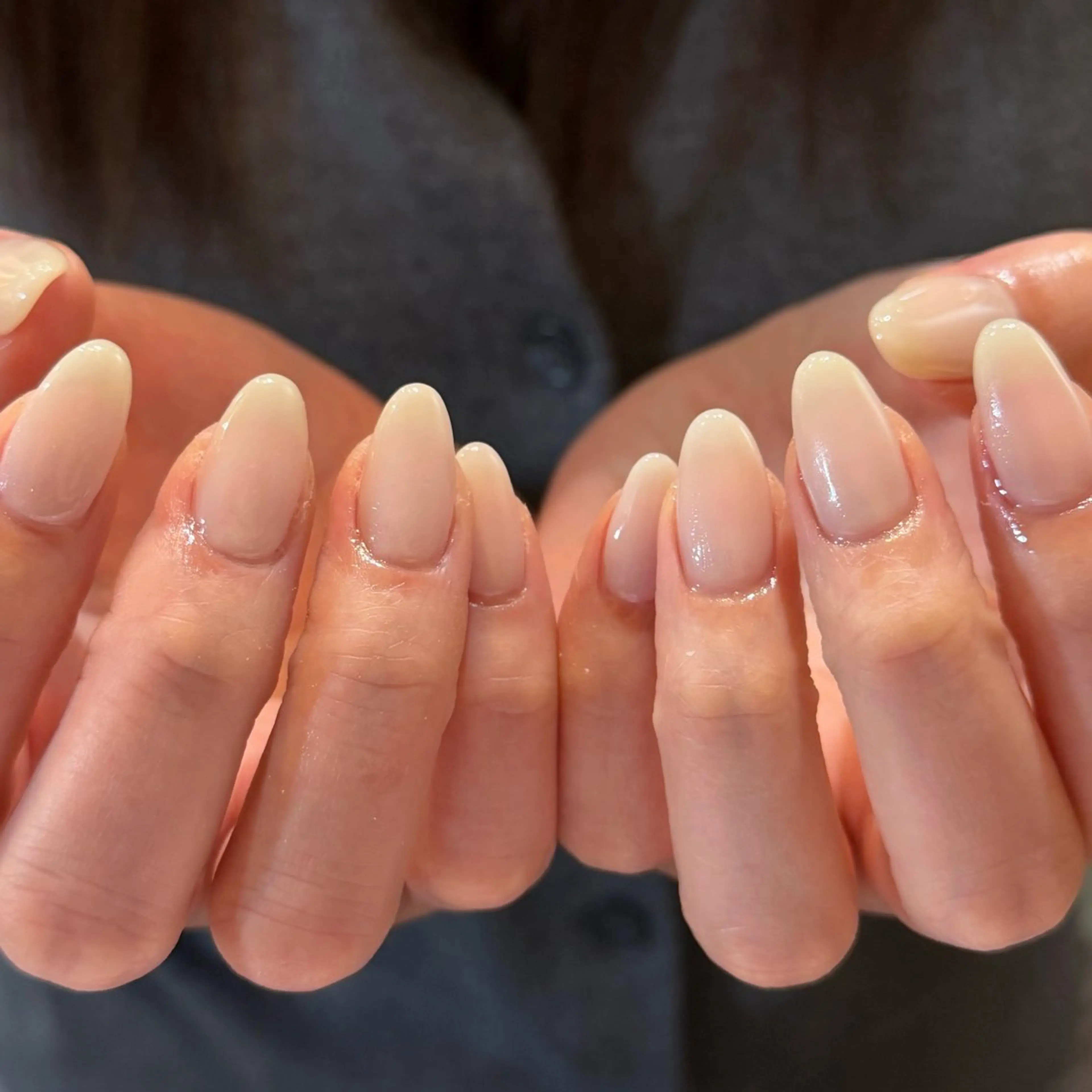 【ジェルオフなし】左右変え可能♩約100色から選べるシンプルワンカラー🫧¥6,160の写真