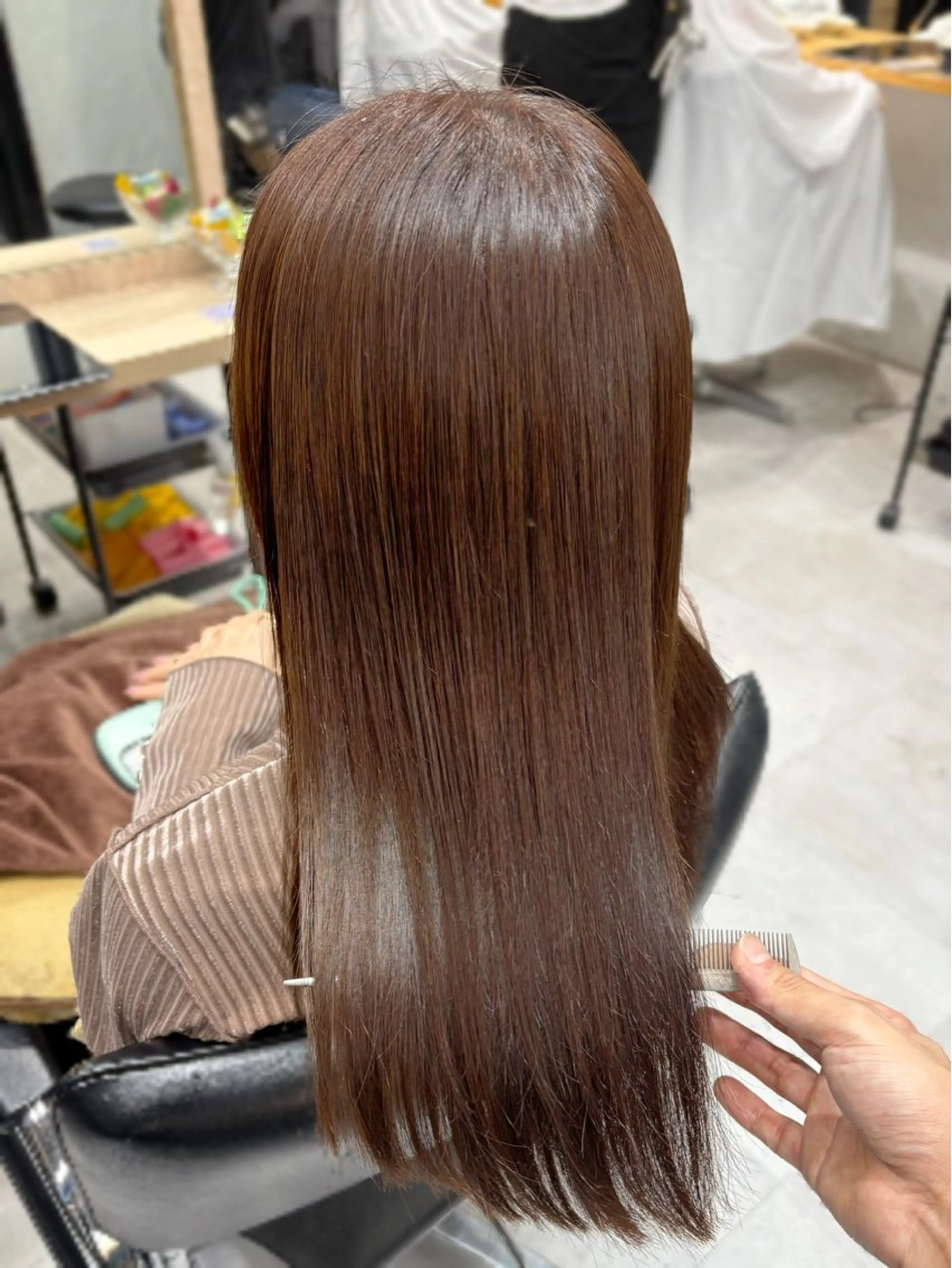 ロング カラー うる艶カラー/恵比寿 ベージュ/丸山陽平のヘアスタイル