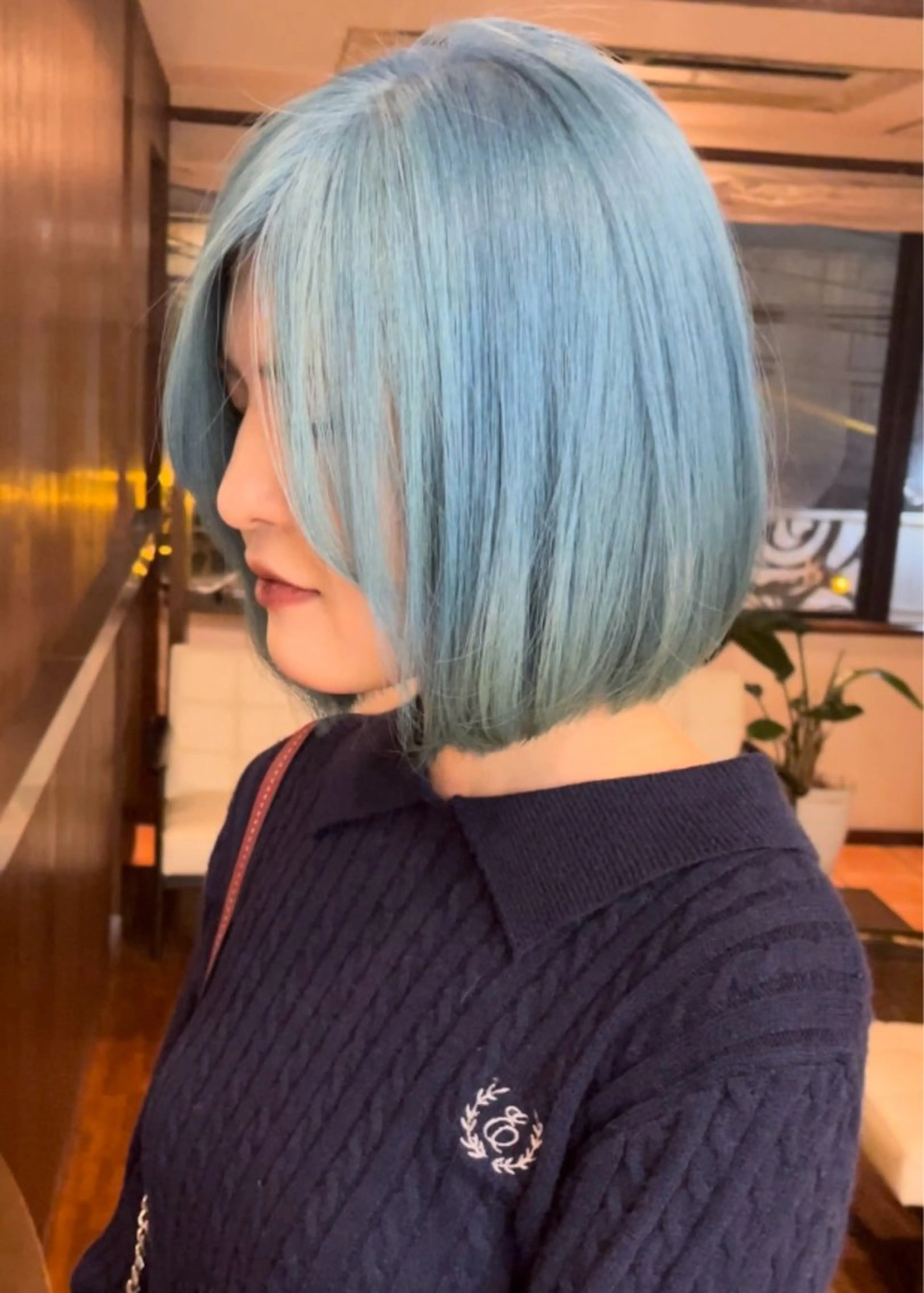 ショート カラー ブルーカラー カット ヘアカラー トリートメント 田室 和幸のヘアスタイル