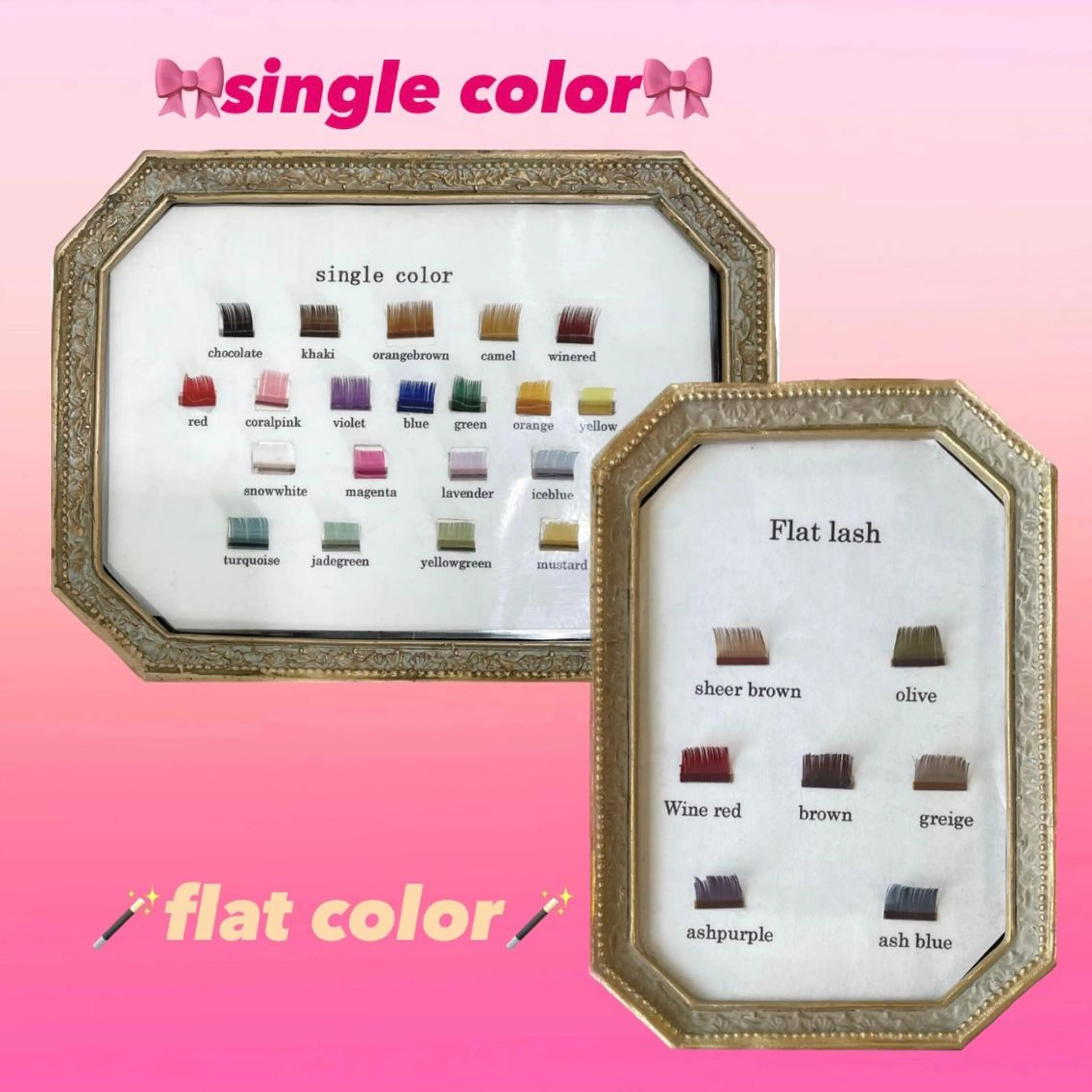 【カラーエクステ140本】全27色のカラーございます🌈［オフ ／再来様／フラットカラーに変更 各500円］の写真