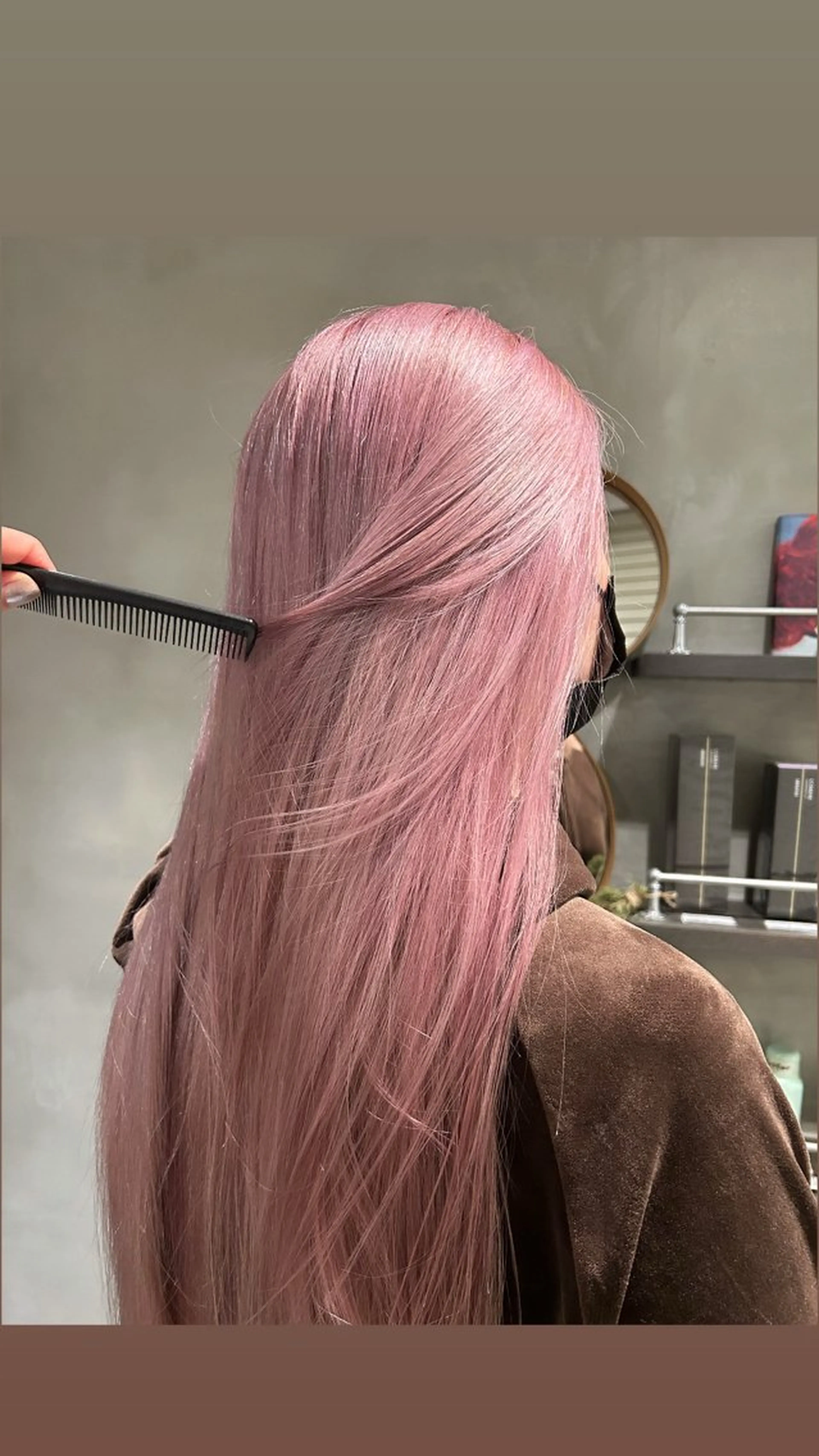 ロング カラー カット ヘアカラー トリートメント タナカ カナ🫧のヘアスタイル