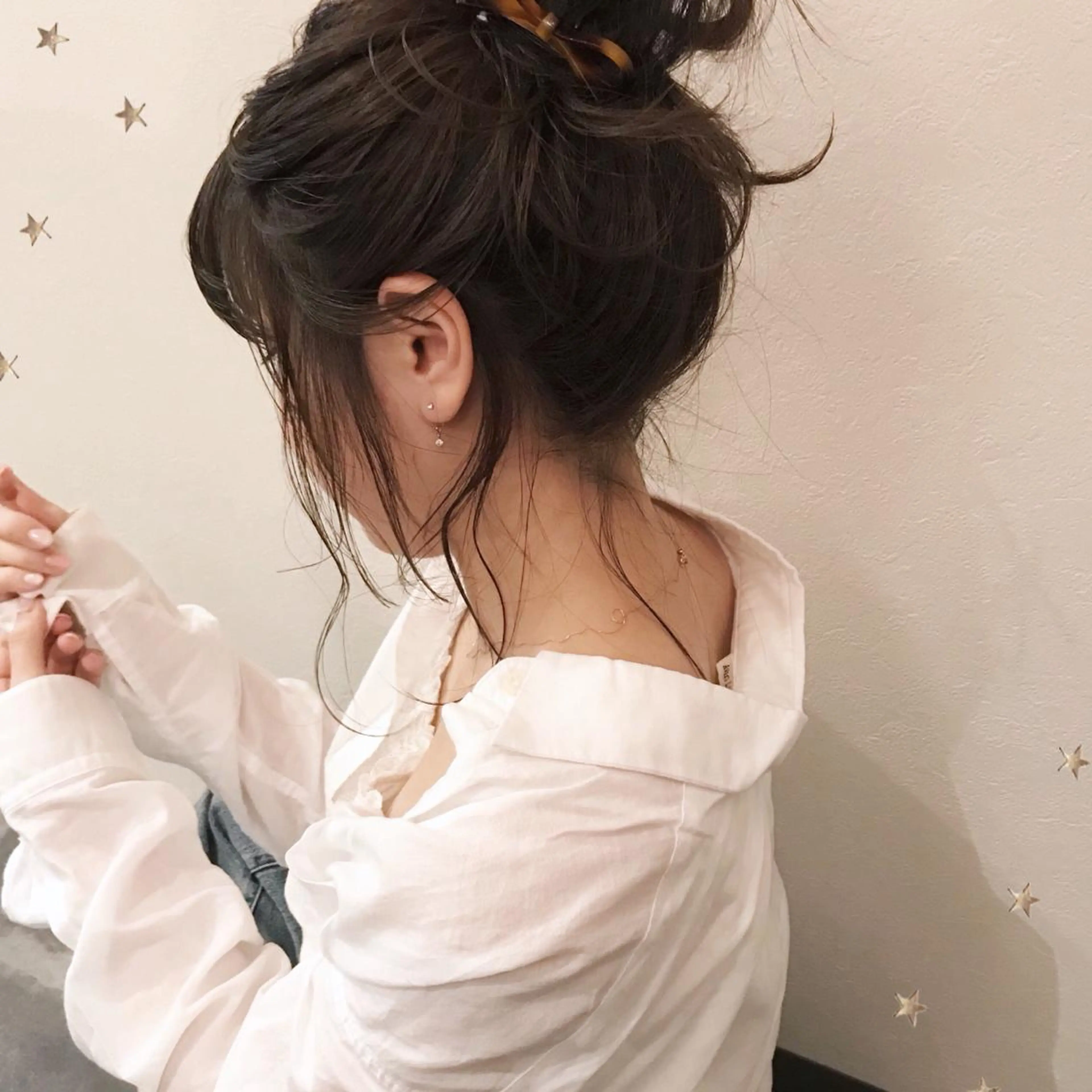 ミディアム ヘアアレンジ 市川 千夏のヘアスタイル