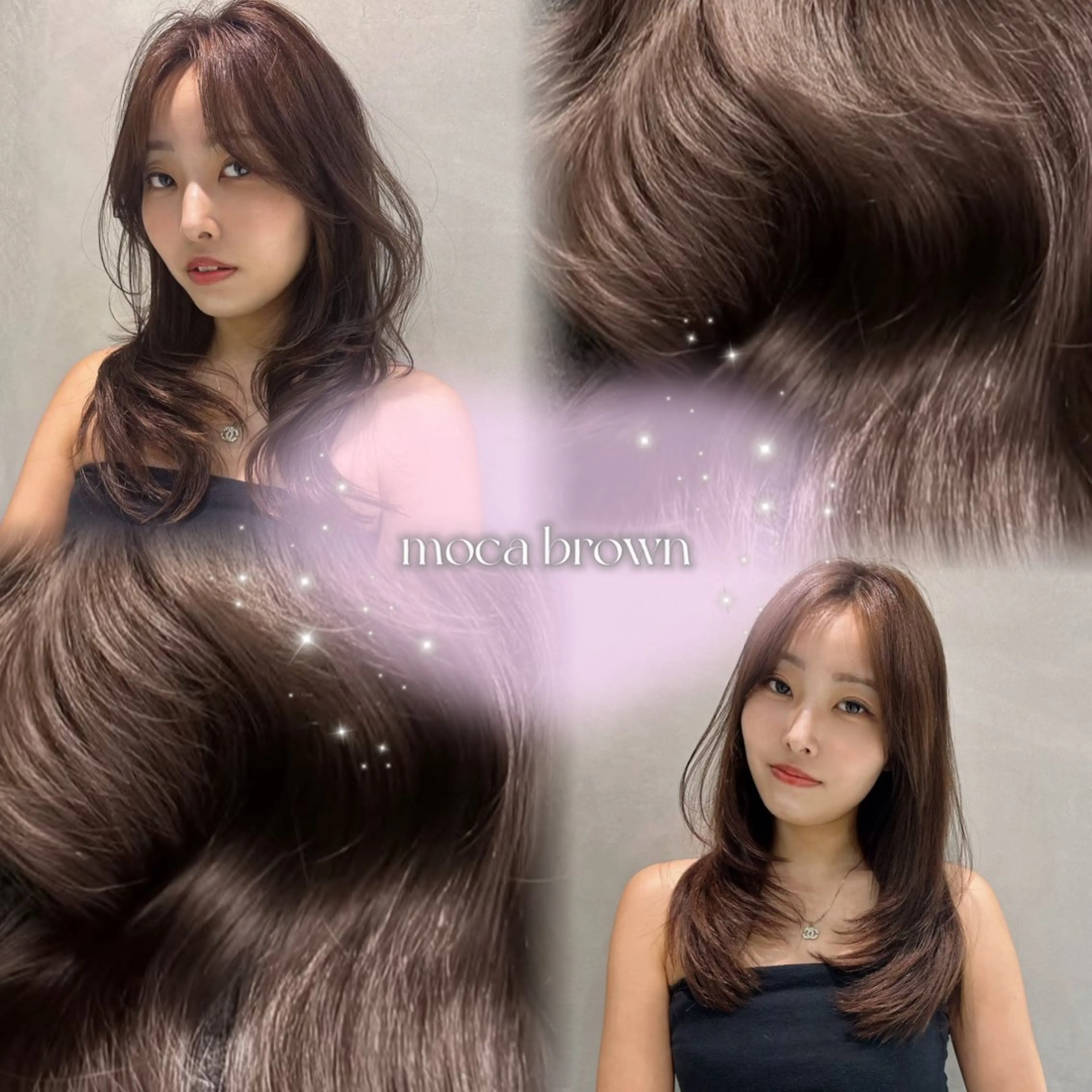 カラー MOKA🫧透明感カ ラー/垢抜けカットのヘアスタイル