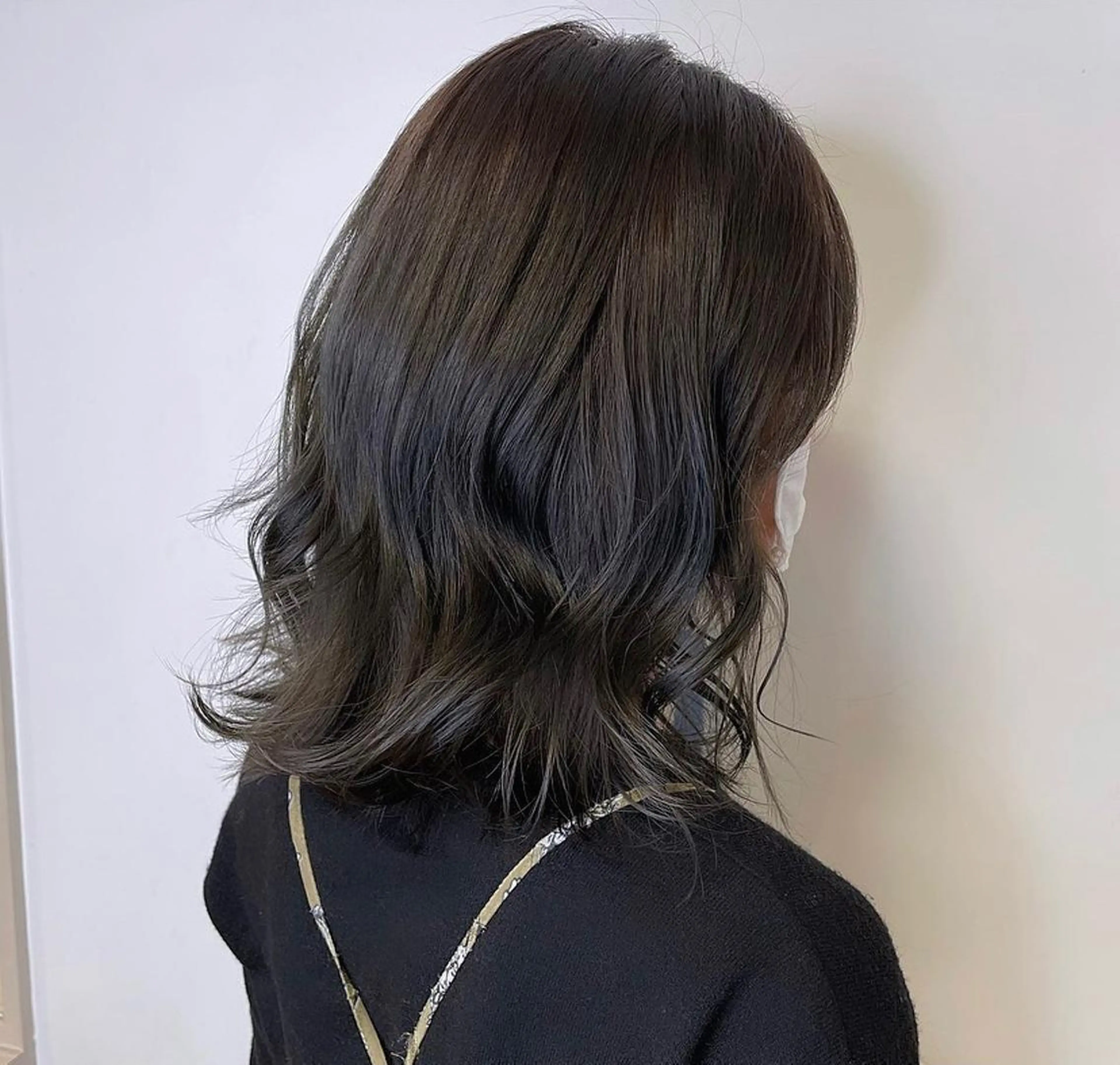 ミディアム ヘアカラー 韓国✖️網紅🖤 パーマYURIYAのヘアスタイル