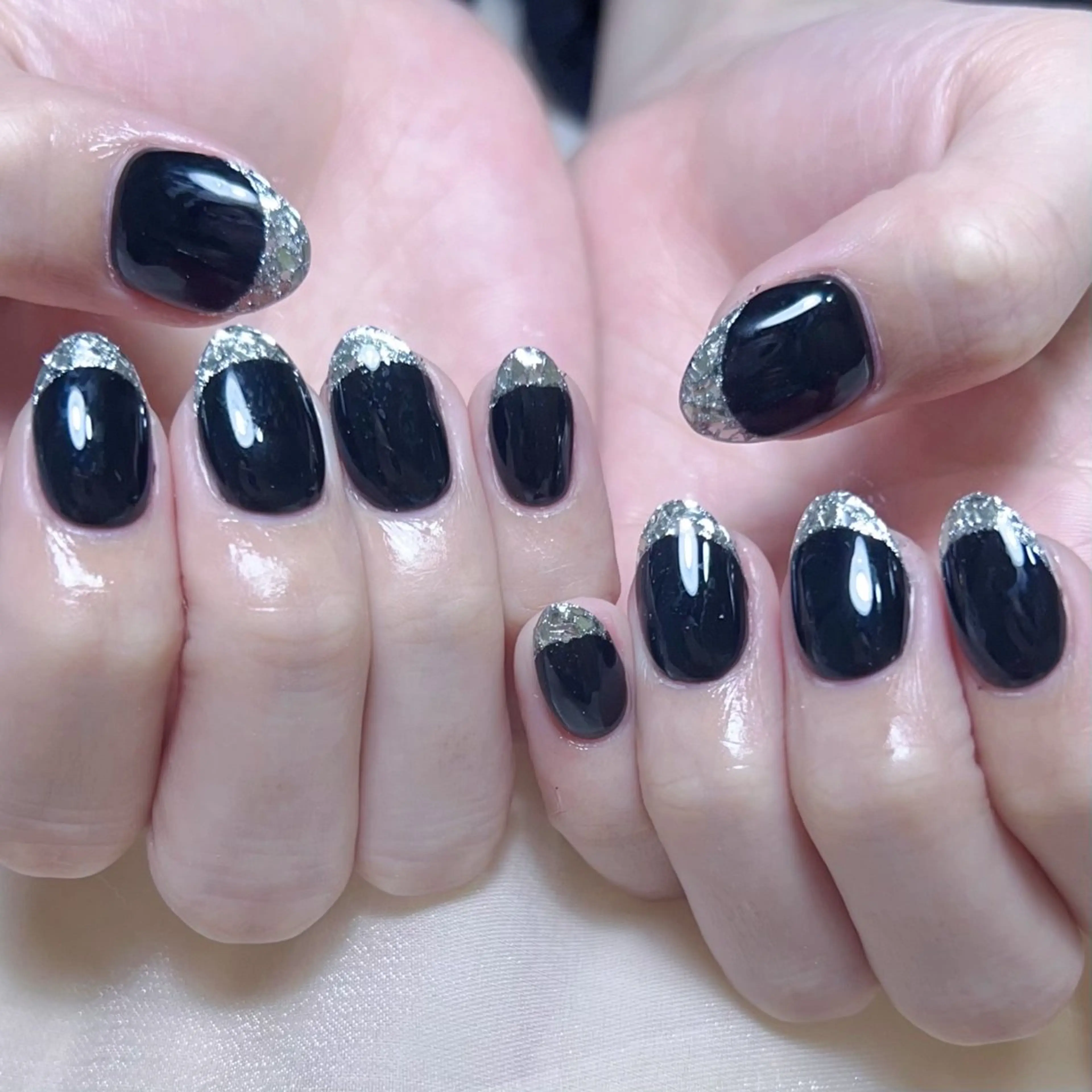 メンズ ネイル メンズ韓国風 アートネイル オーロラネイル ガーリー キラキラネイル ハンドネイル Nail salon 木にいるのネイルデザイン