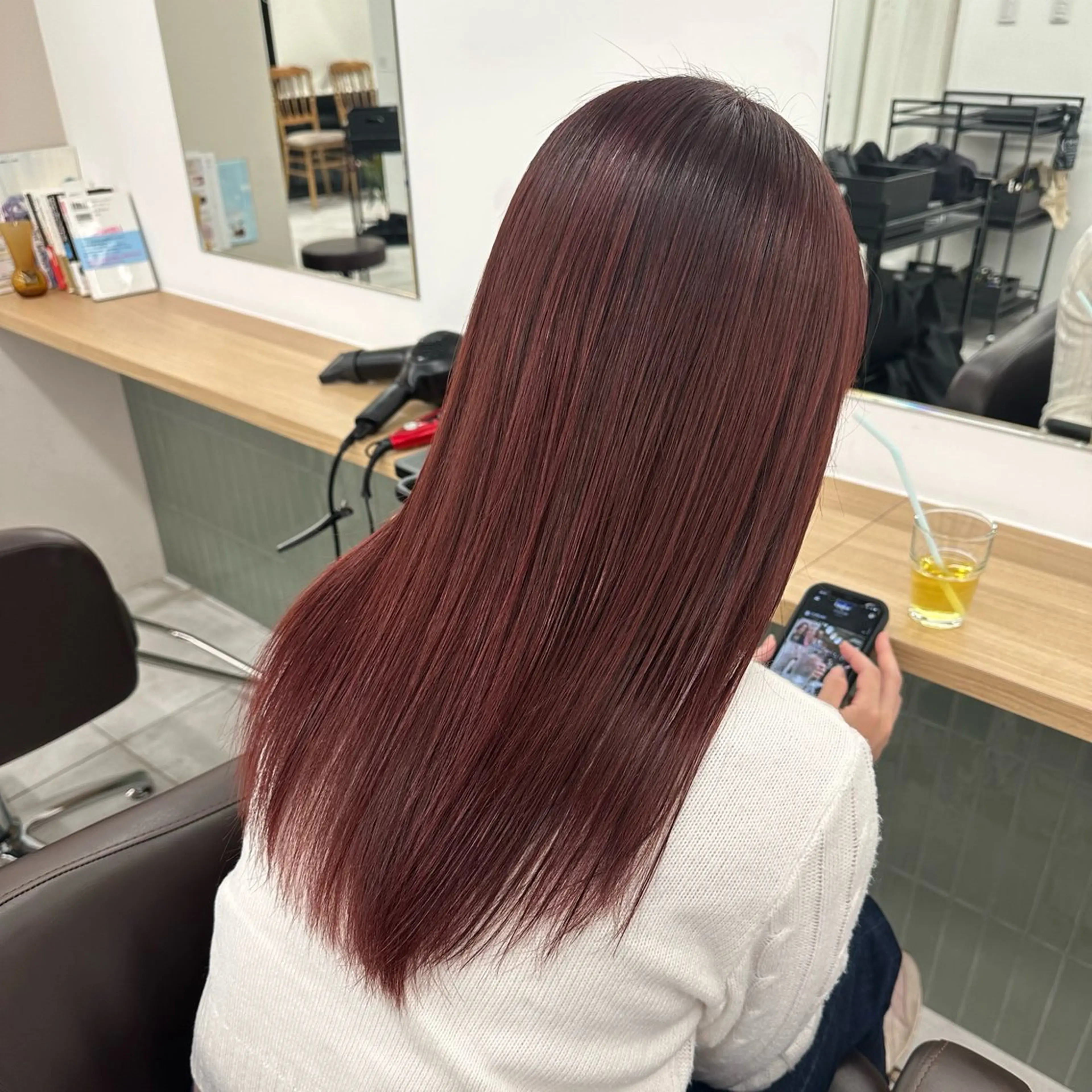 セミロング カラー カット ヘアカラー トリートメント ブリーチなし/レイヤ ー特化🌈Tommyのヘアスタイル