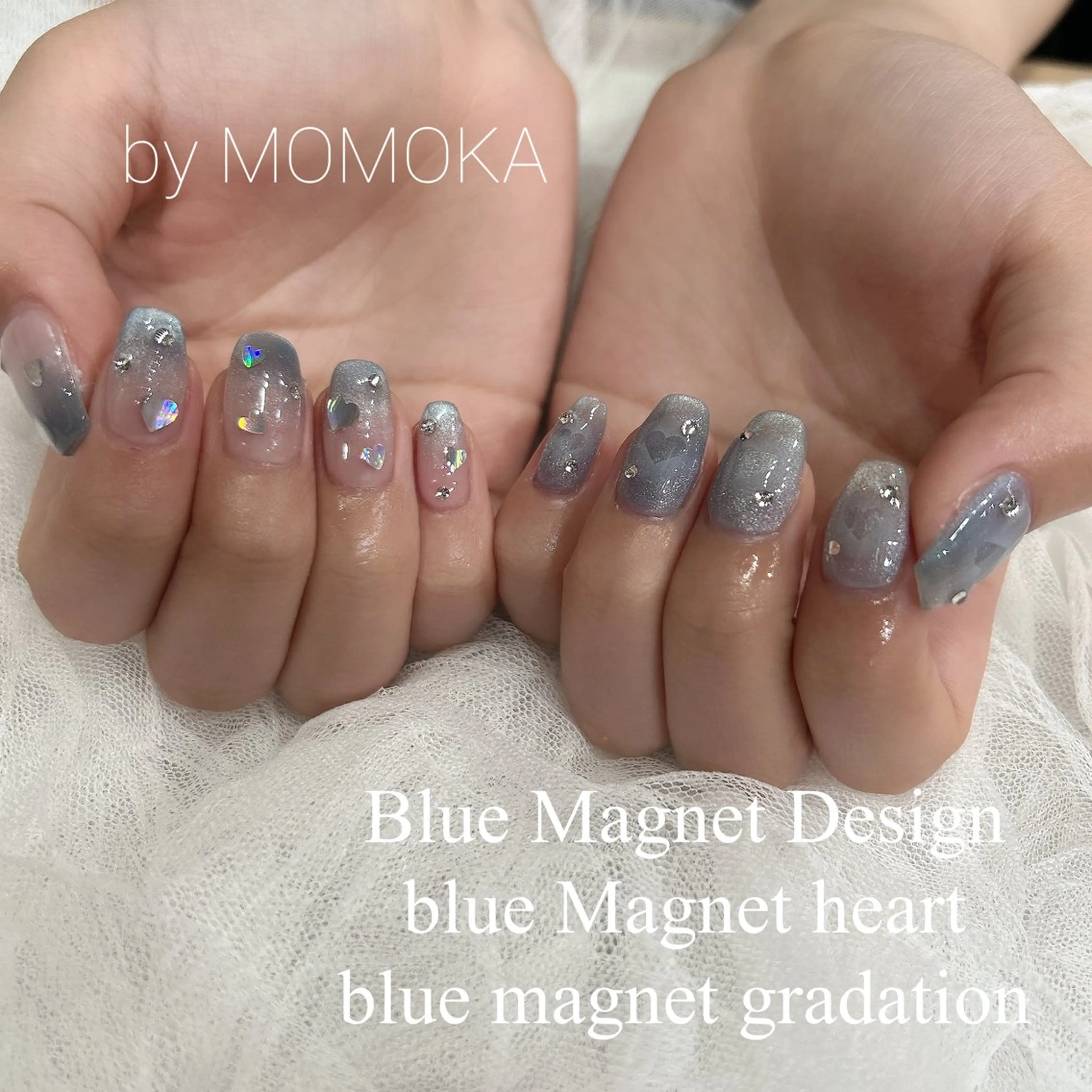 ネイル マグネットネイル ハンドネイル Momo nailsalonのネイルデザイン