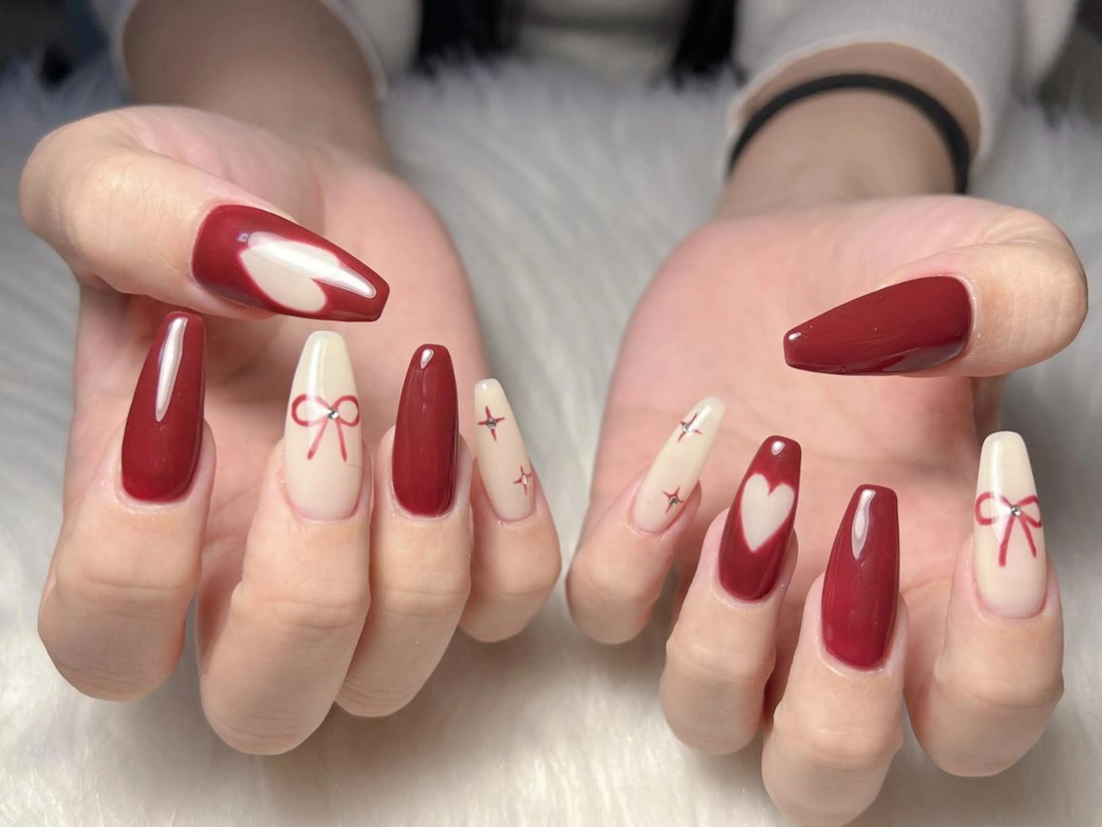 ネイル ハンドネイル ハンドケア 星みこと 長さ出し得意のネイルデザイン