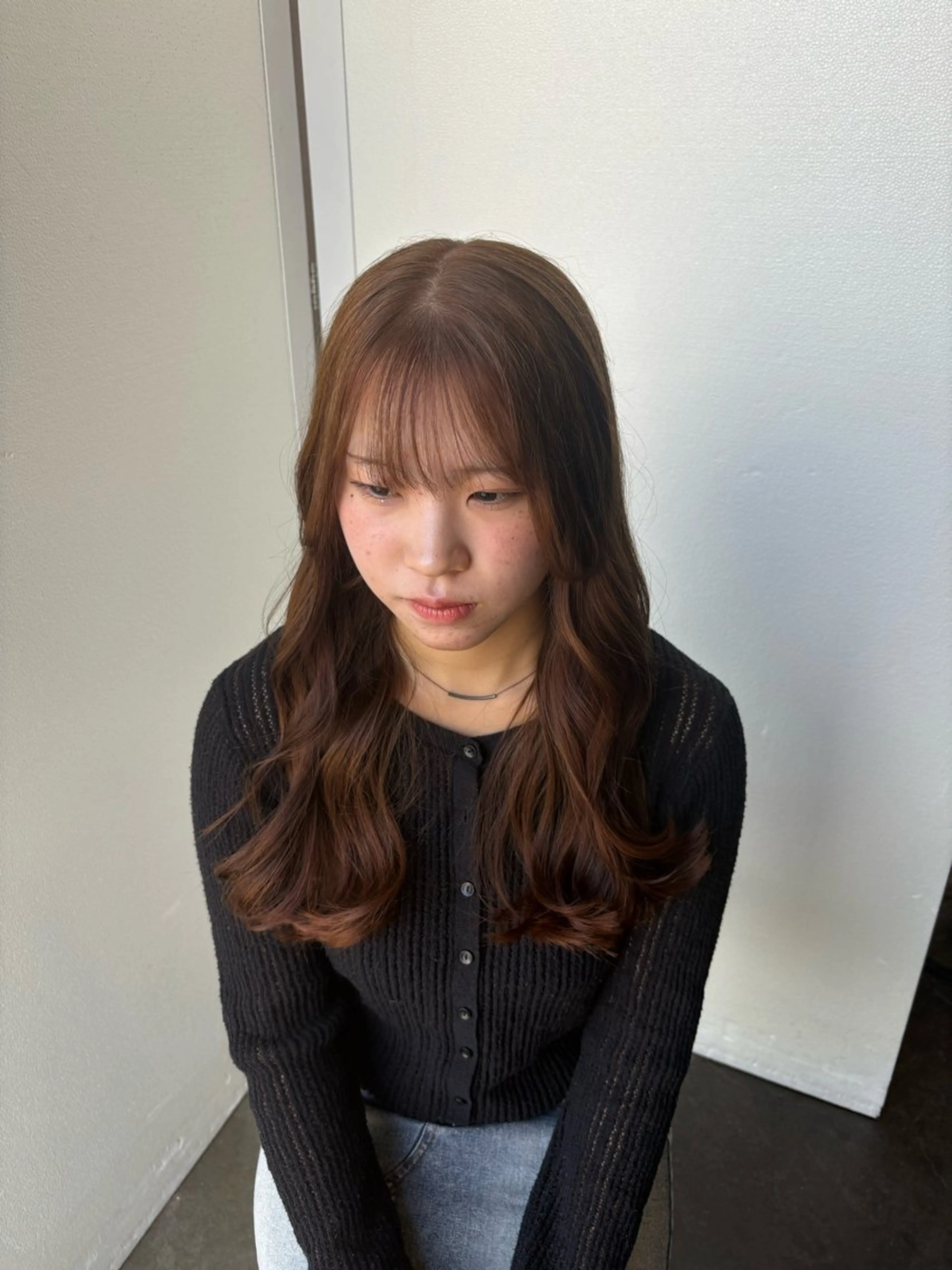 ロング カラー ブラウンカラー ヘアカラー SARAJU仁川 _aya🌼のヘアスタイル