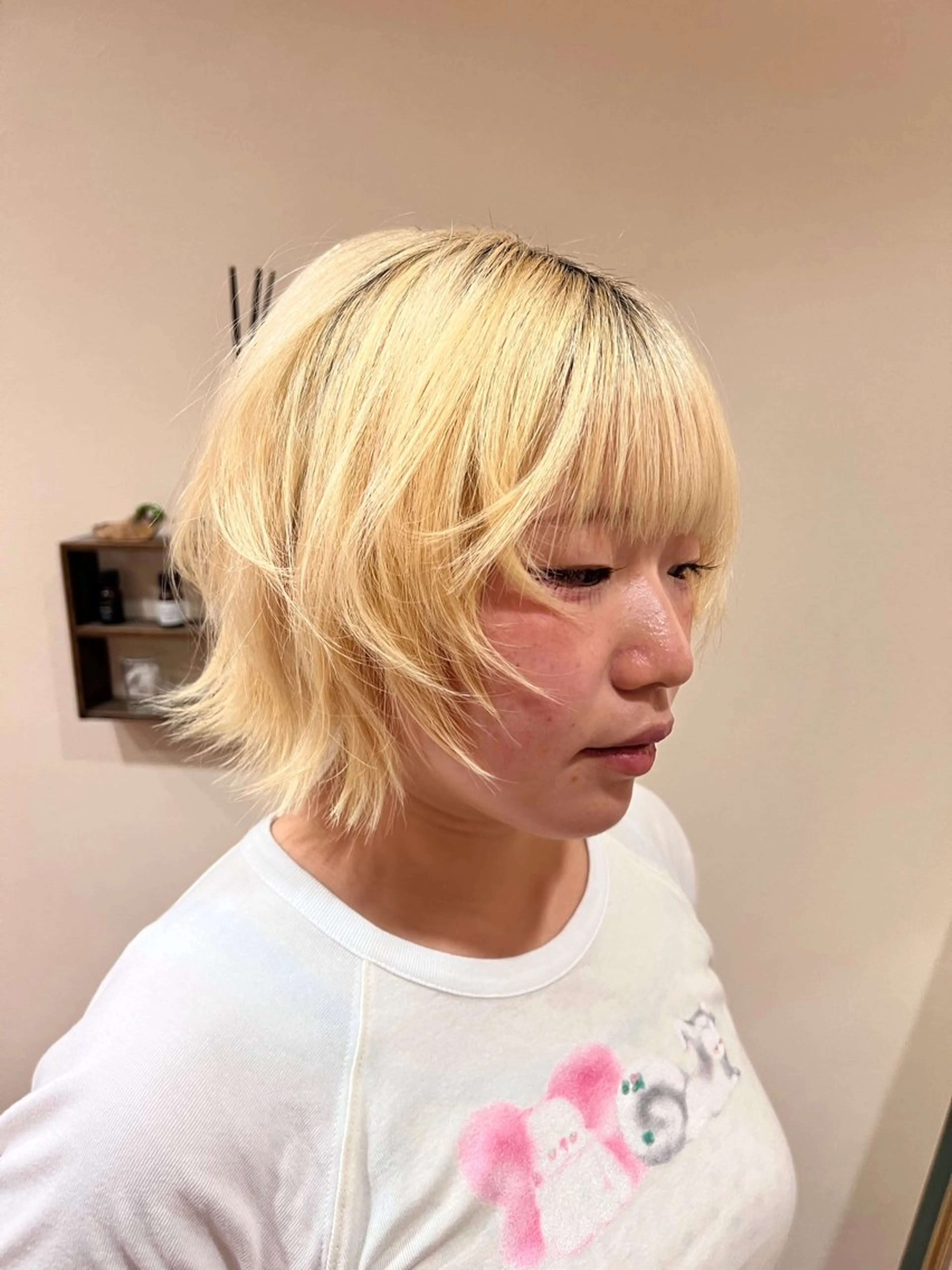 ショート ボブレイヤー ボブ レイヤーカット 韓国スタイル🫧 サーシャのヘアスタイル