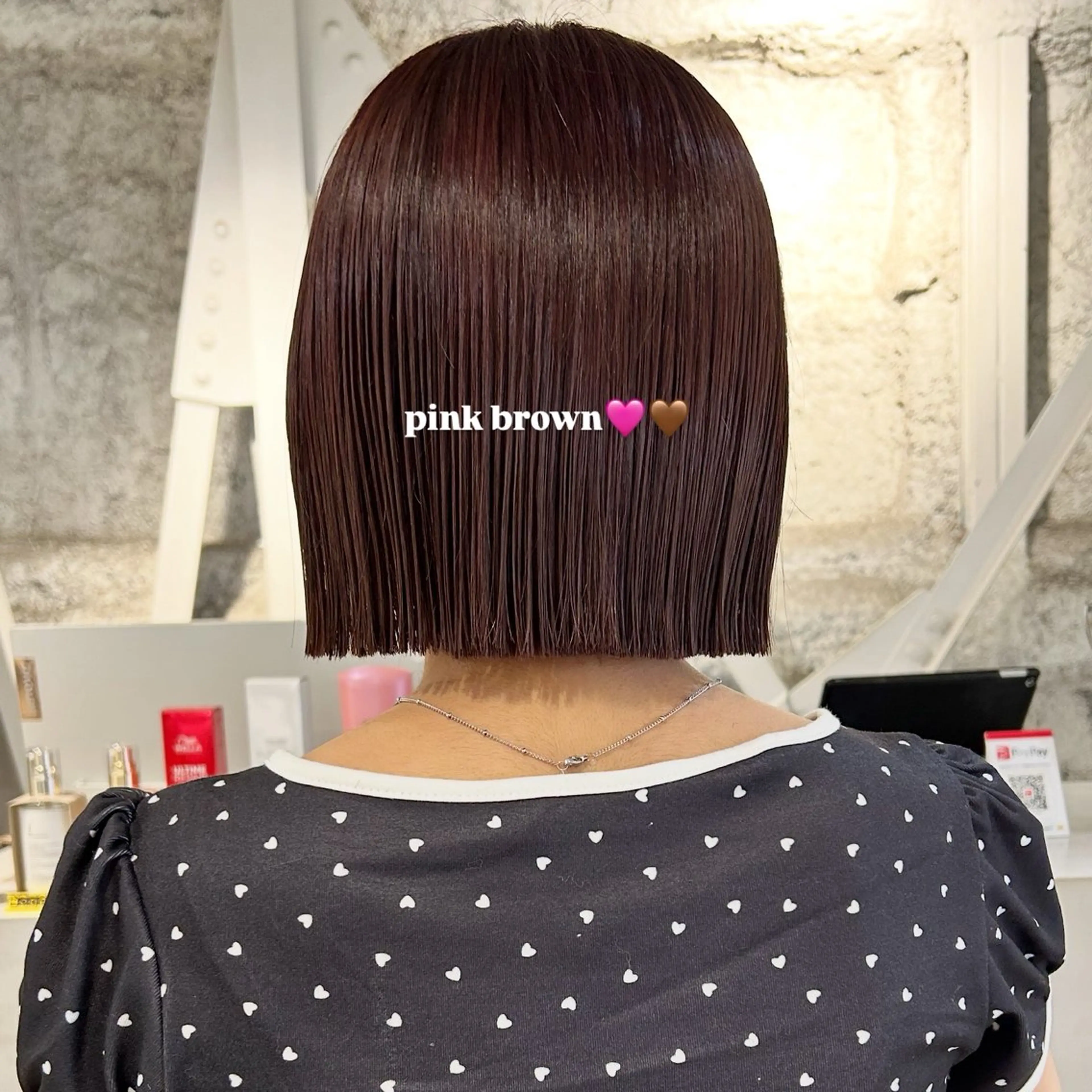 ショート カラー カット ヘアカラー トリートメント 切りっぱなしBOB 職人💜Anzuのヘアスタイル