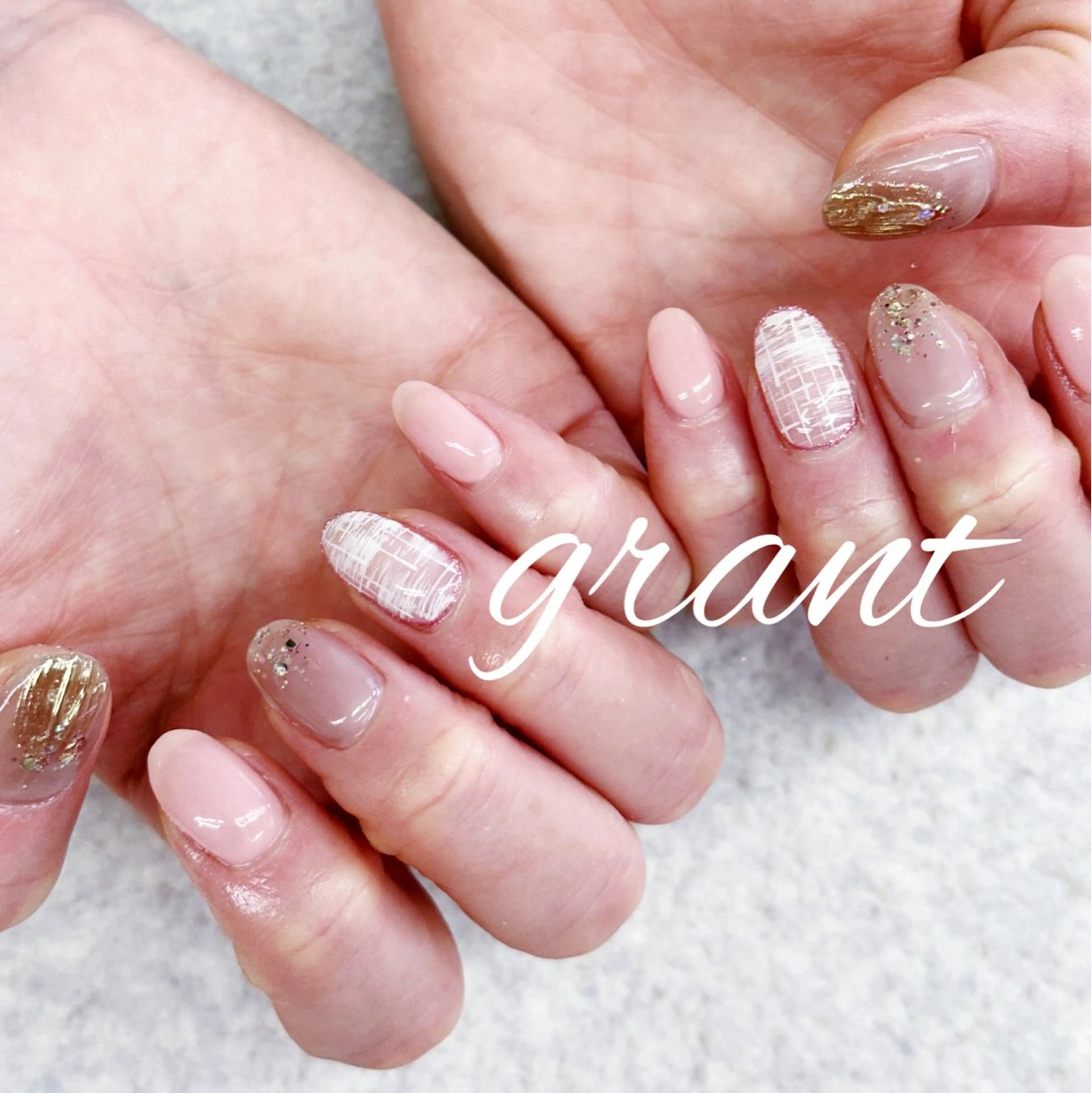 ネイル シンプルネイル ハンドネイル nailsalon grantのネイルデザイン
