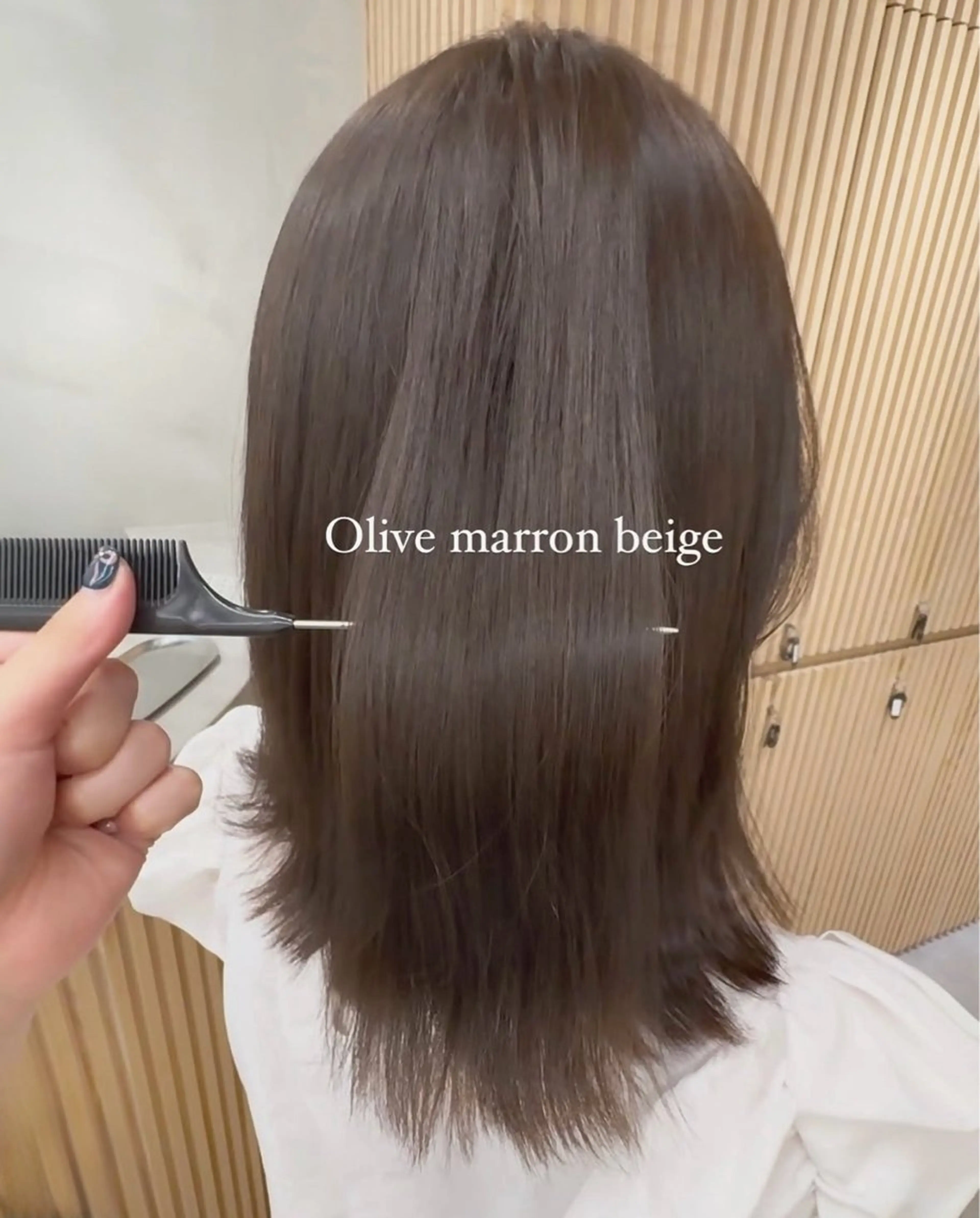 ミディアム ヘアカラー 【ナチュラル可愛いレ イヤー🩶】ななみのヘアスタイル