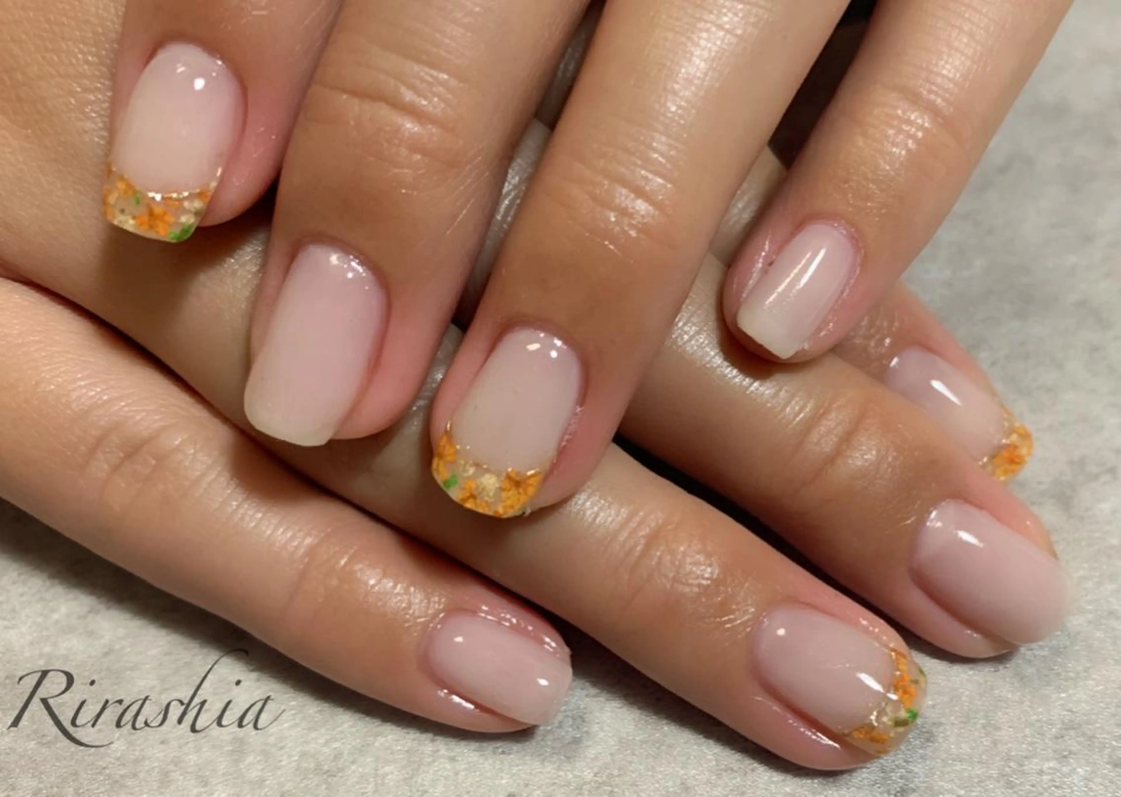 ネイル フレンチネイル ハンドスパ｜ネイル Rirashaのネイルデザイン