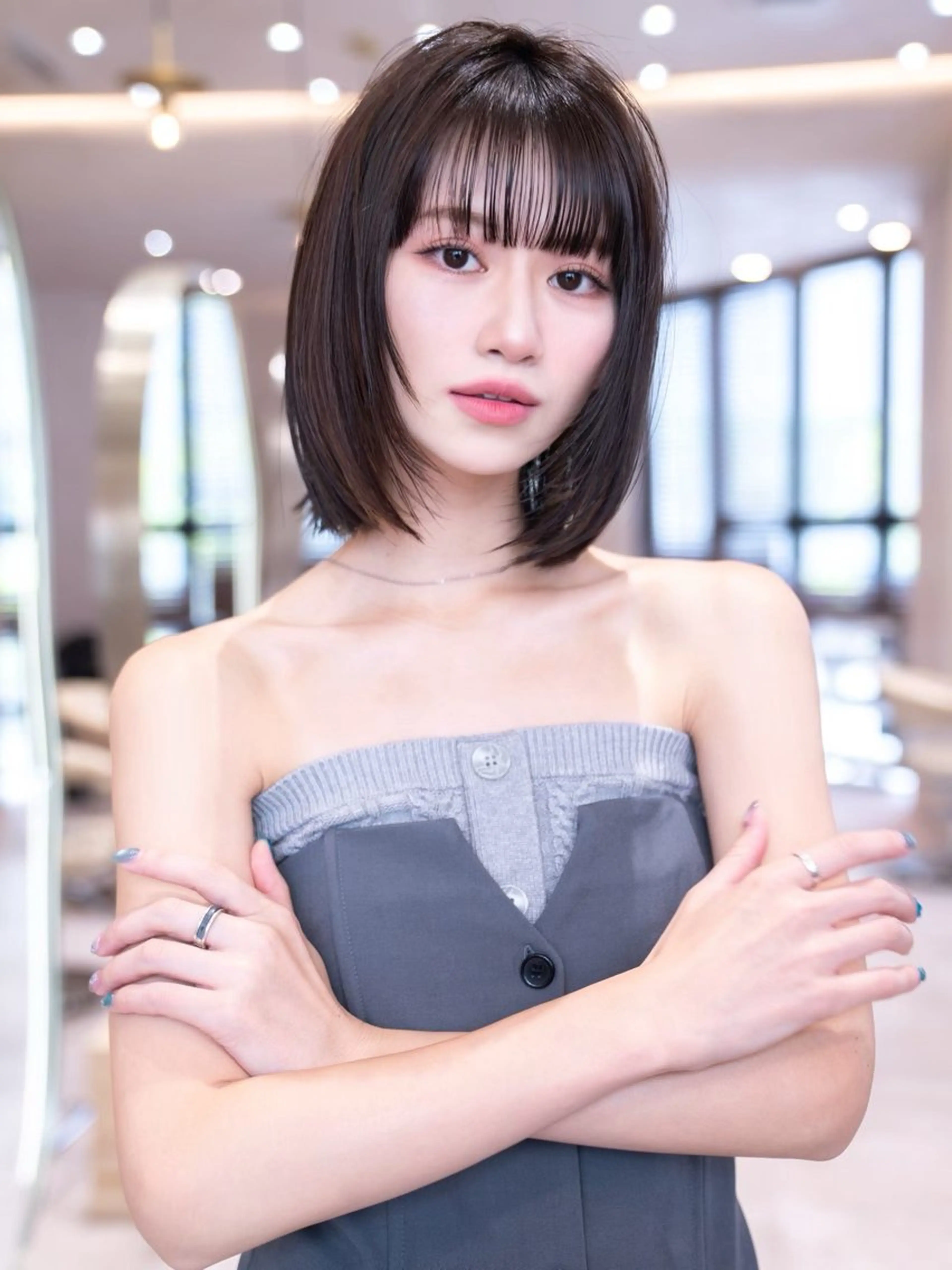 ミディアム 明戸 大和のヘアスタイル