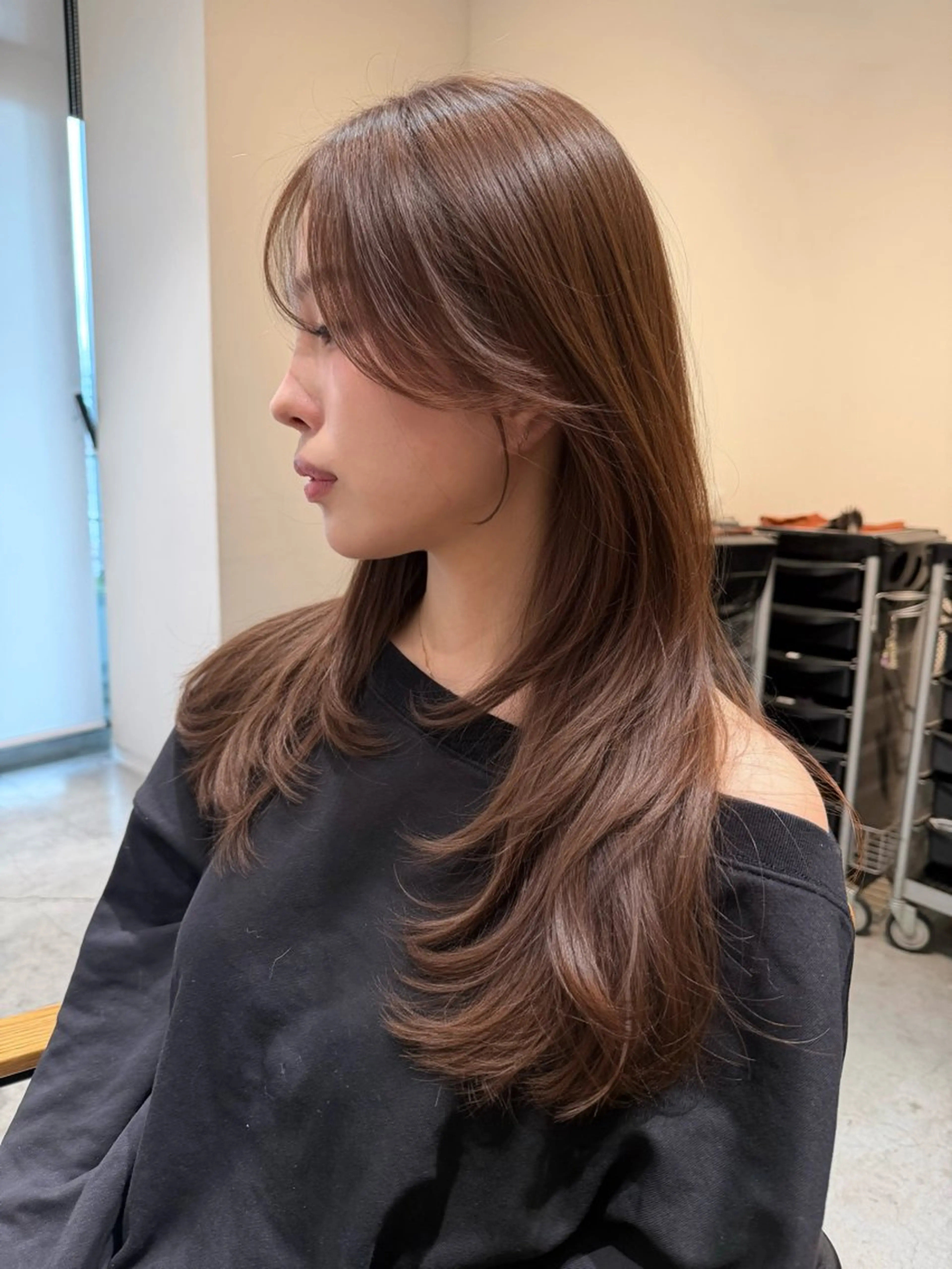 ロング カット Ria／透明感カラー ／レイヤー／ボブ🌸のヘアスタイル