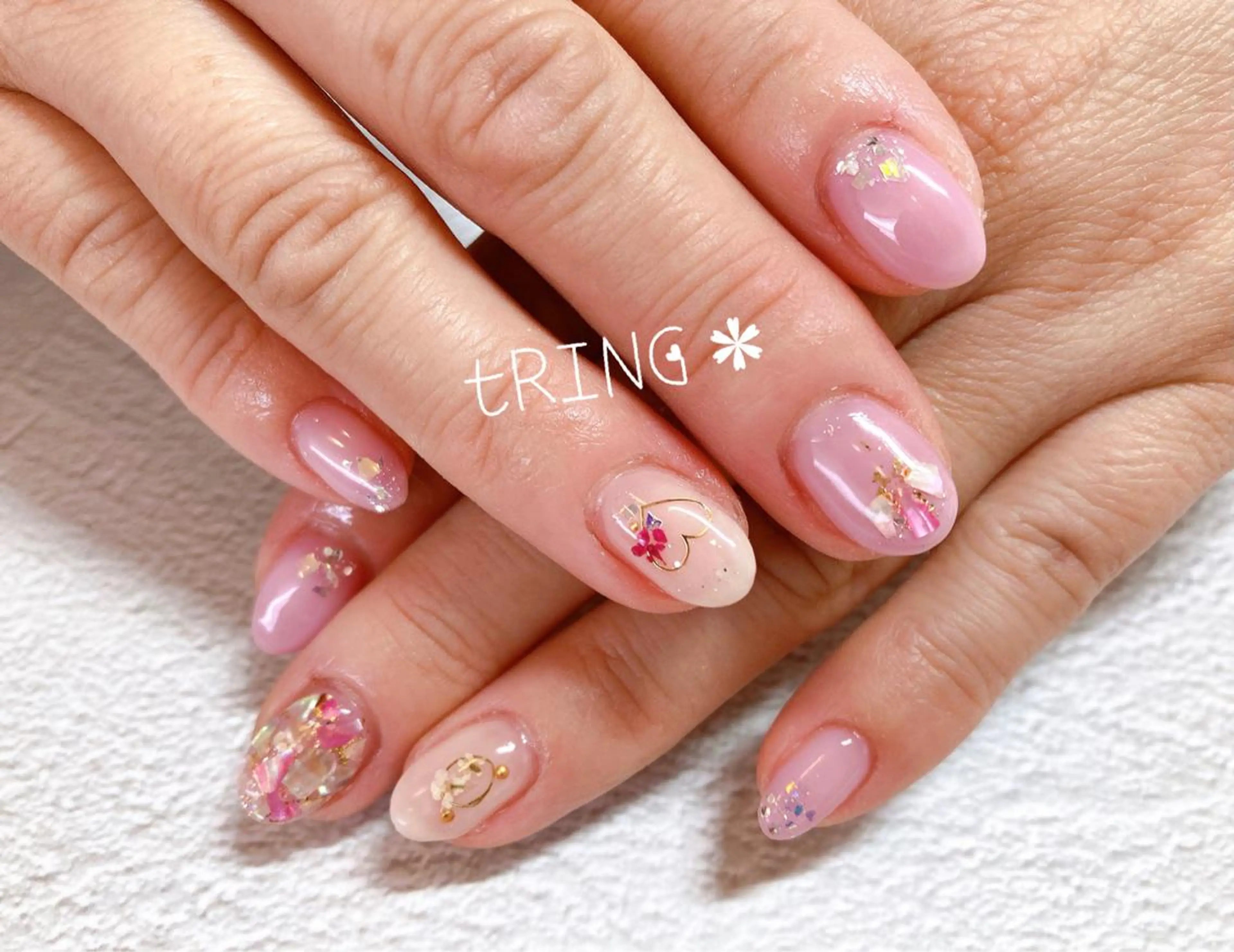 ネイル ハンドネイル tRING＊ しいの木台のネイルデザイン