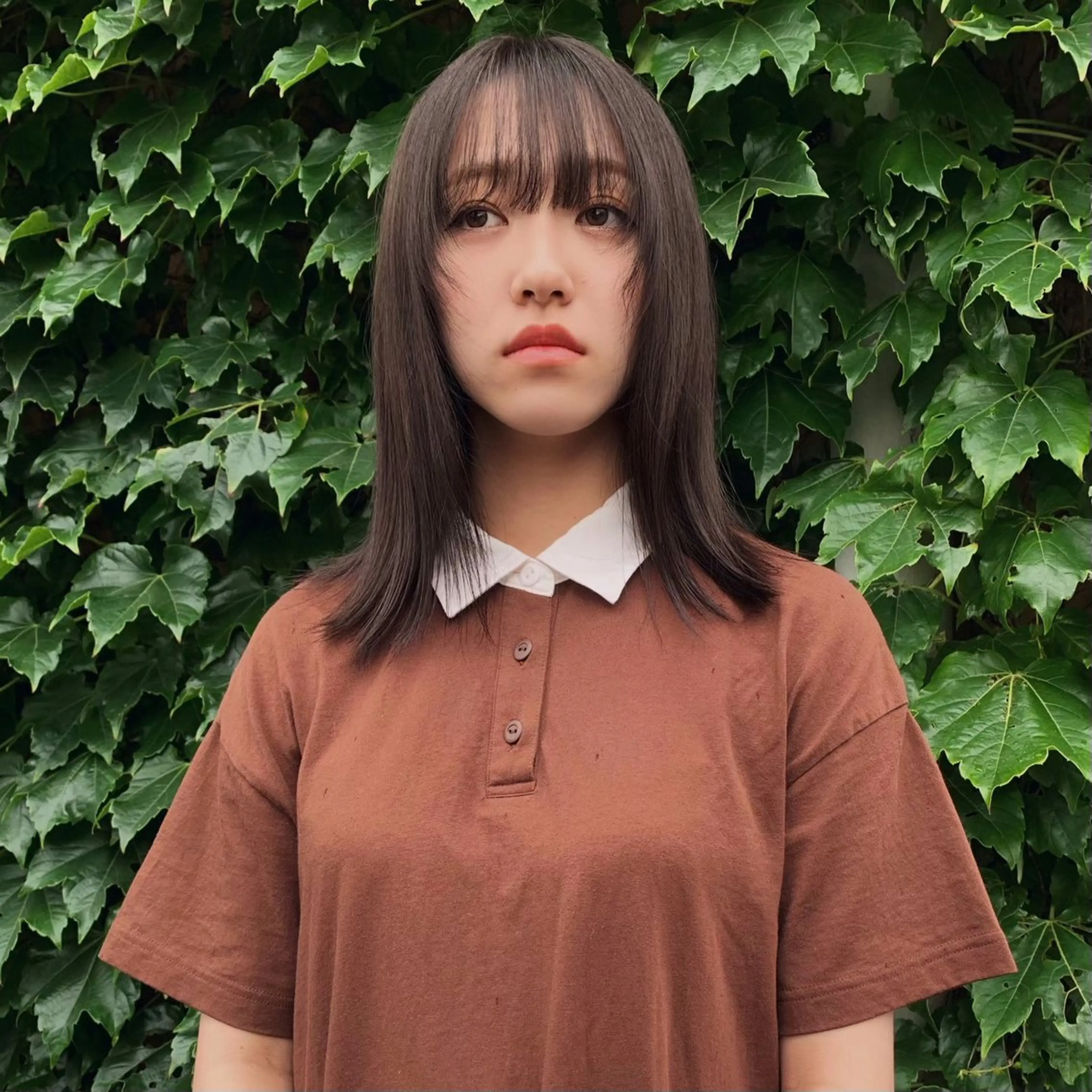 セミロング ヘアカラー 中村 功樹のヘアスタイル