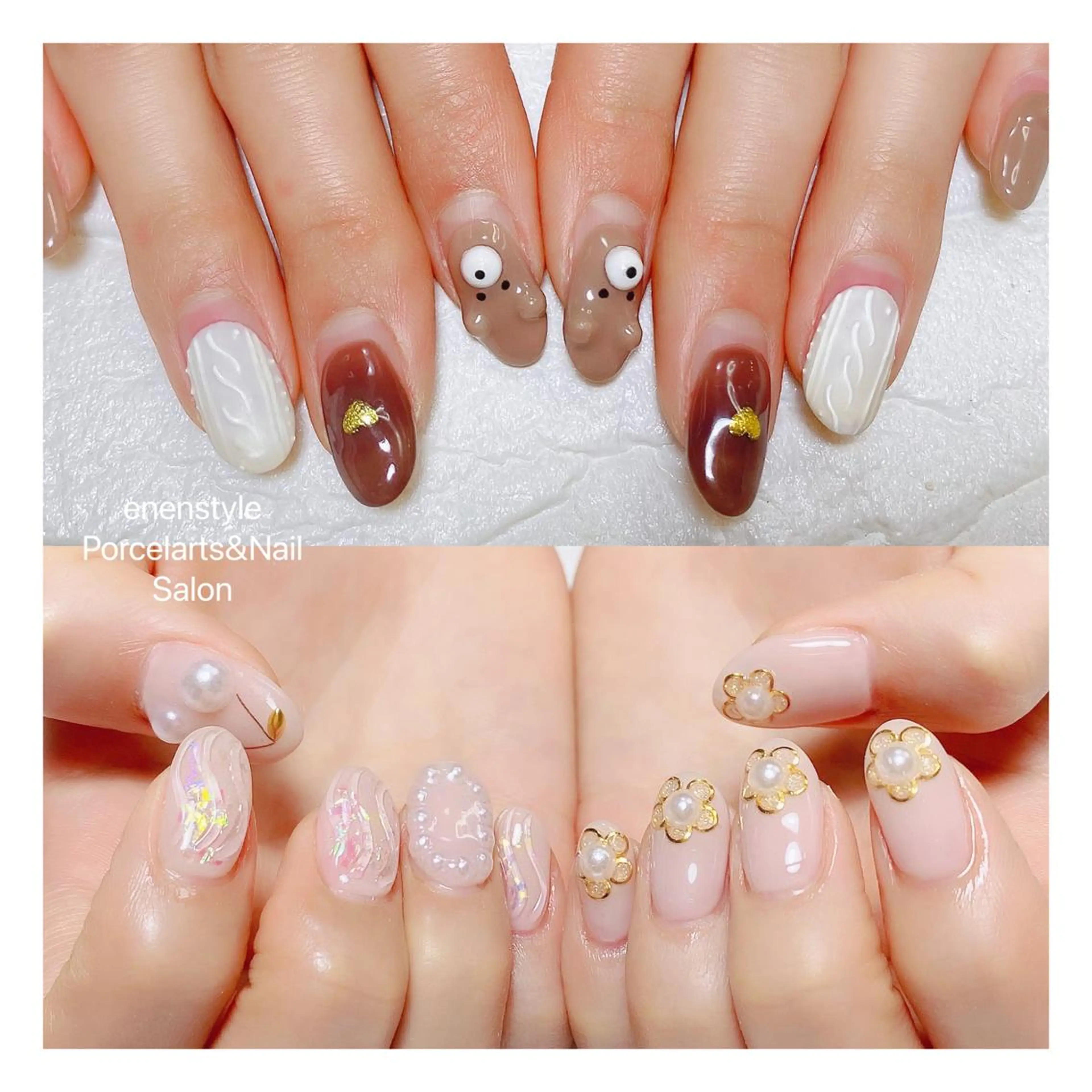 ミディアム ネイル ハンドネイル 👑enen style👑のネイルデザイン